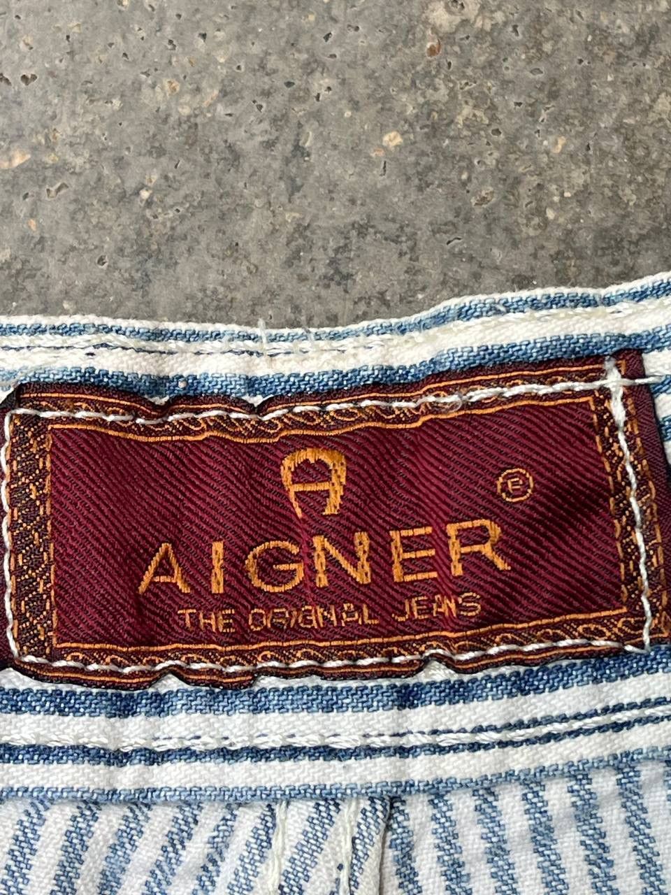 Aigner AIGNER STRIPES JEANS WOMEN BALOON STYLE Size 31" - 12 Thumbnail