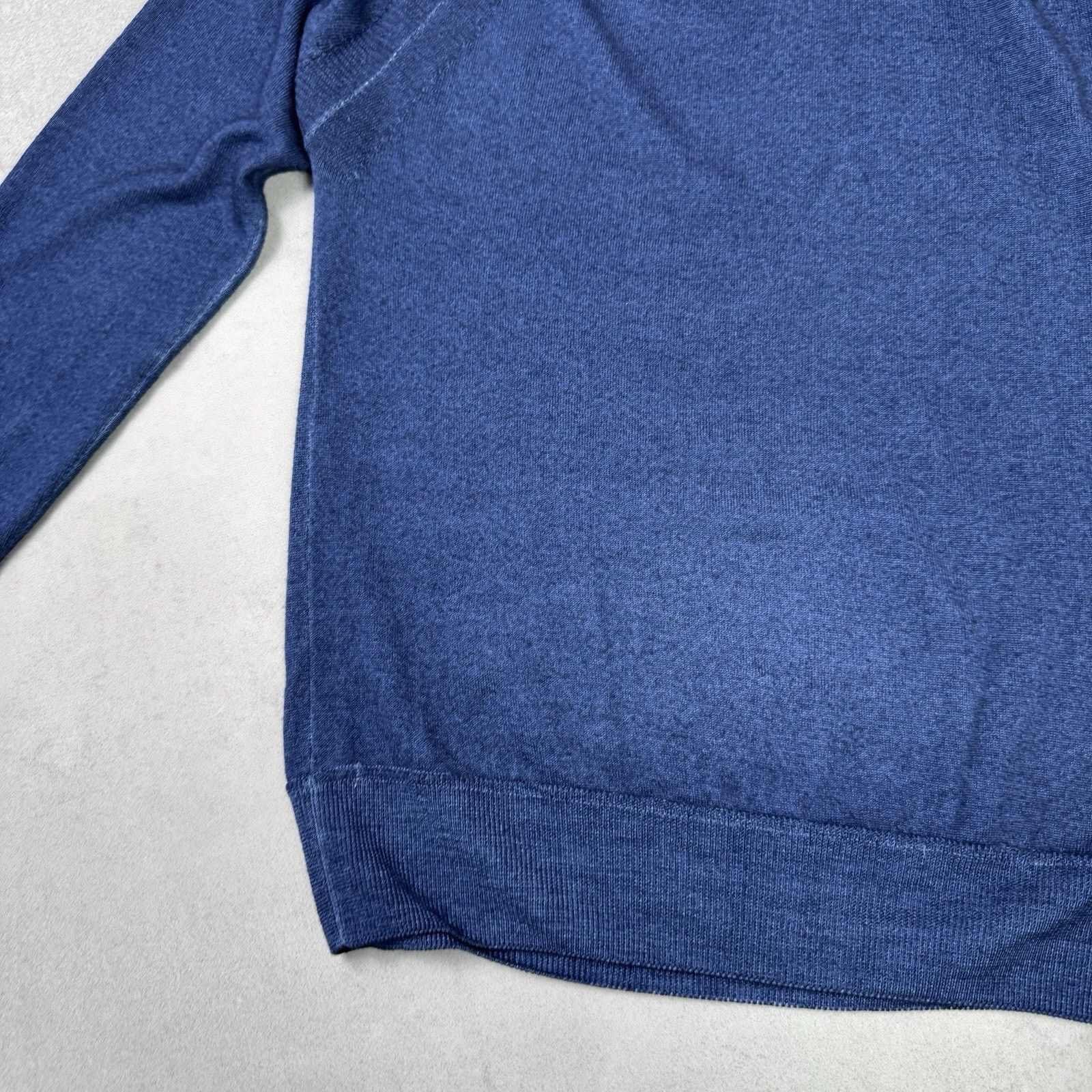 Aspesi Aspesi Men Wool Merino Sweater Hooded Blue Size 48 Size US M / EU 48-50 / 2 - 18 Thumbnail