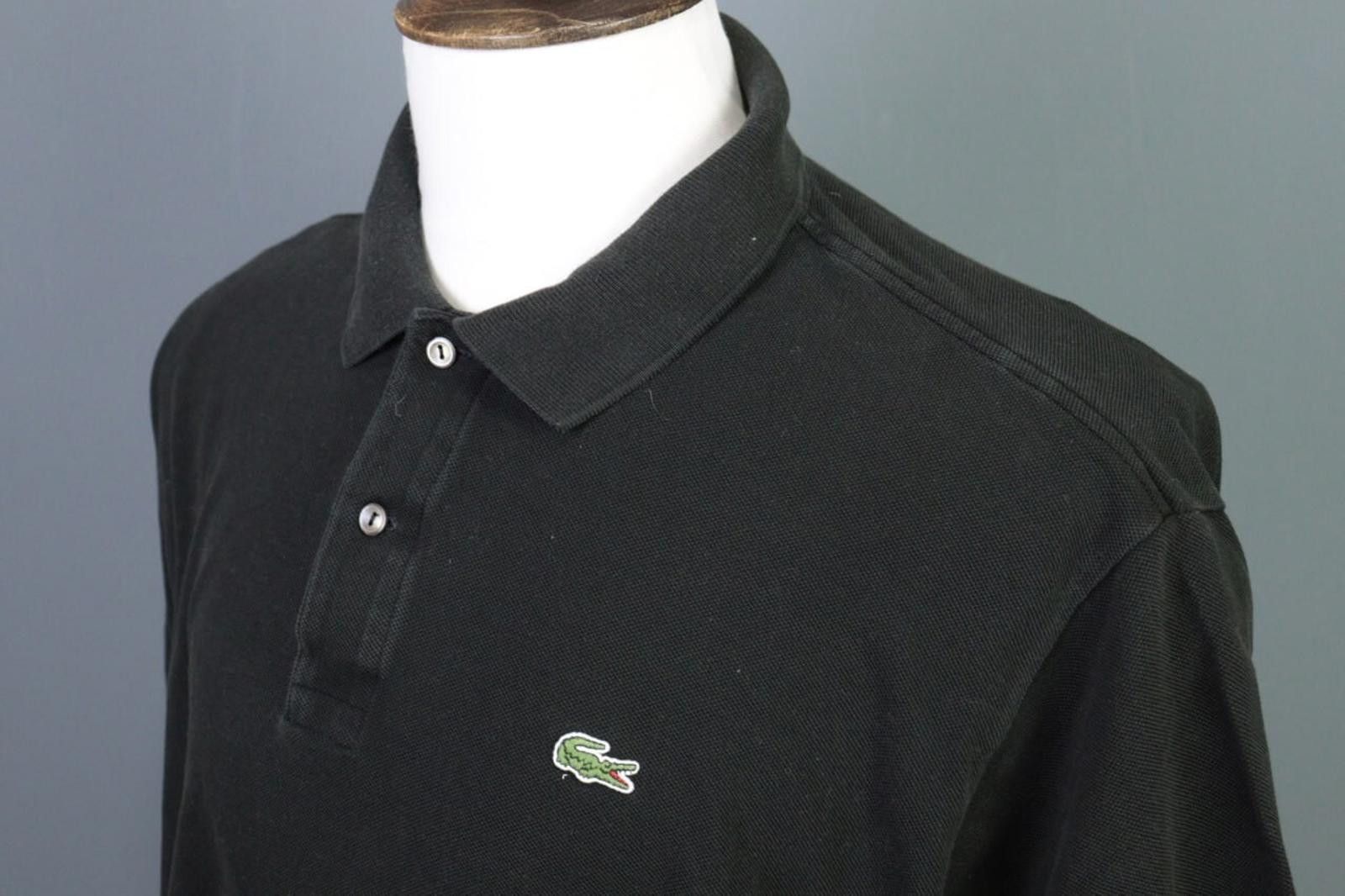 Lacoste Lacoste Black Vintage Short Sleeve Polo Shirt Size 8 / 3XL Size US XXL / EU 58 / 5 - 9 Thumbnail