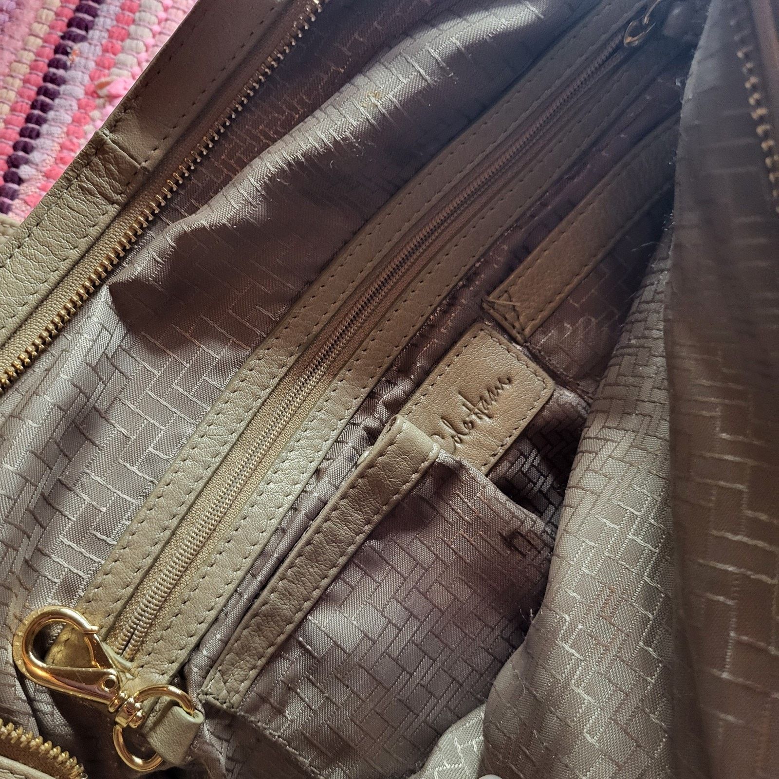 Cole Haan Cole Haan Large Gray Pleated Leather Satchel Purse .$300 Size ONE SIZE - 7 Thumbnail