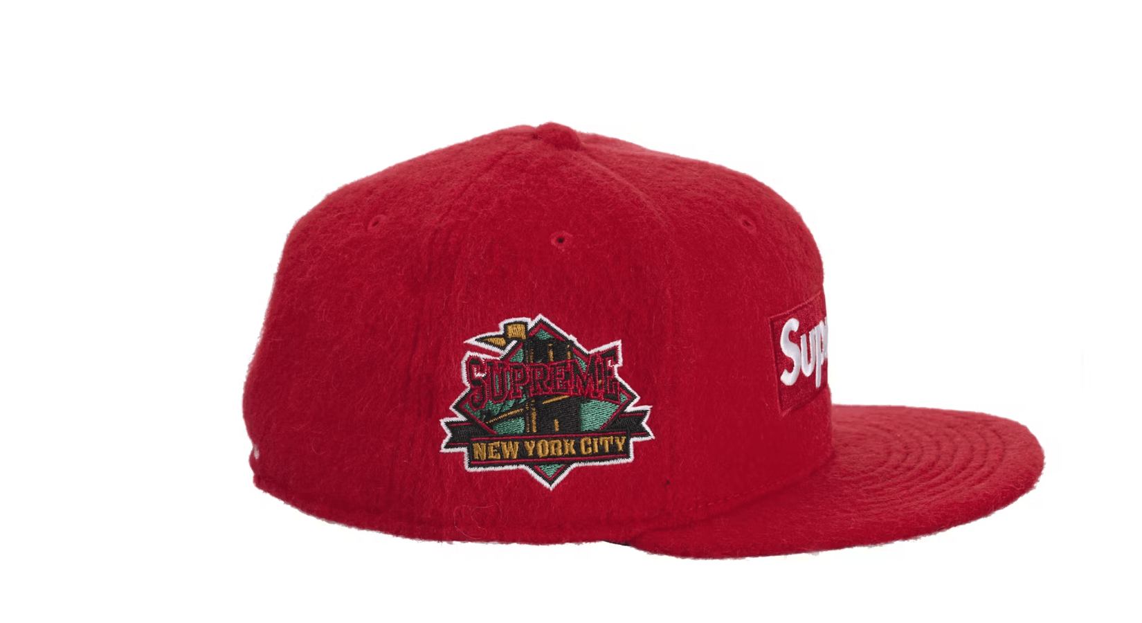 Supreme Supreme Mohair Box Logo New Era Cap Red Size 7 1/2 Size ONE SIZE - 2 Thumbnail