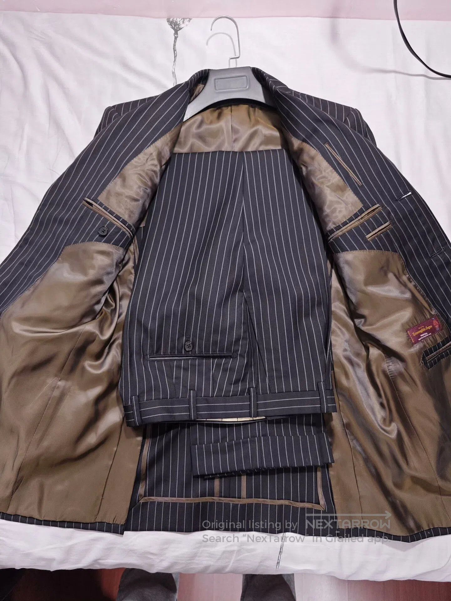 Ermenegildo Zegna Custom Zegna Wool Linen Suit Set. Size US M / EU 48-50 / 2 - 6 Thumbnail