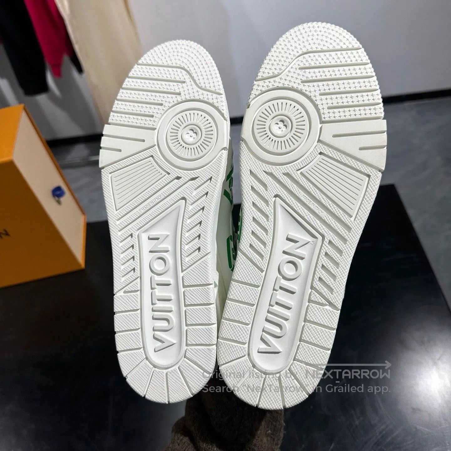 Louis Vuitton Louis Vuitton Trainer White Green Sneakers. Size US 8.5 / EU 41-42 - 5 Thumbnail