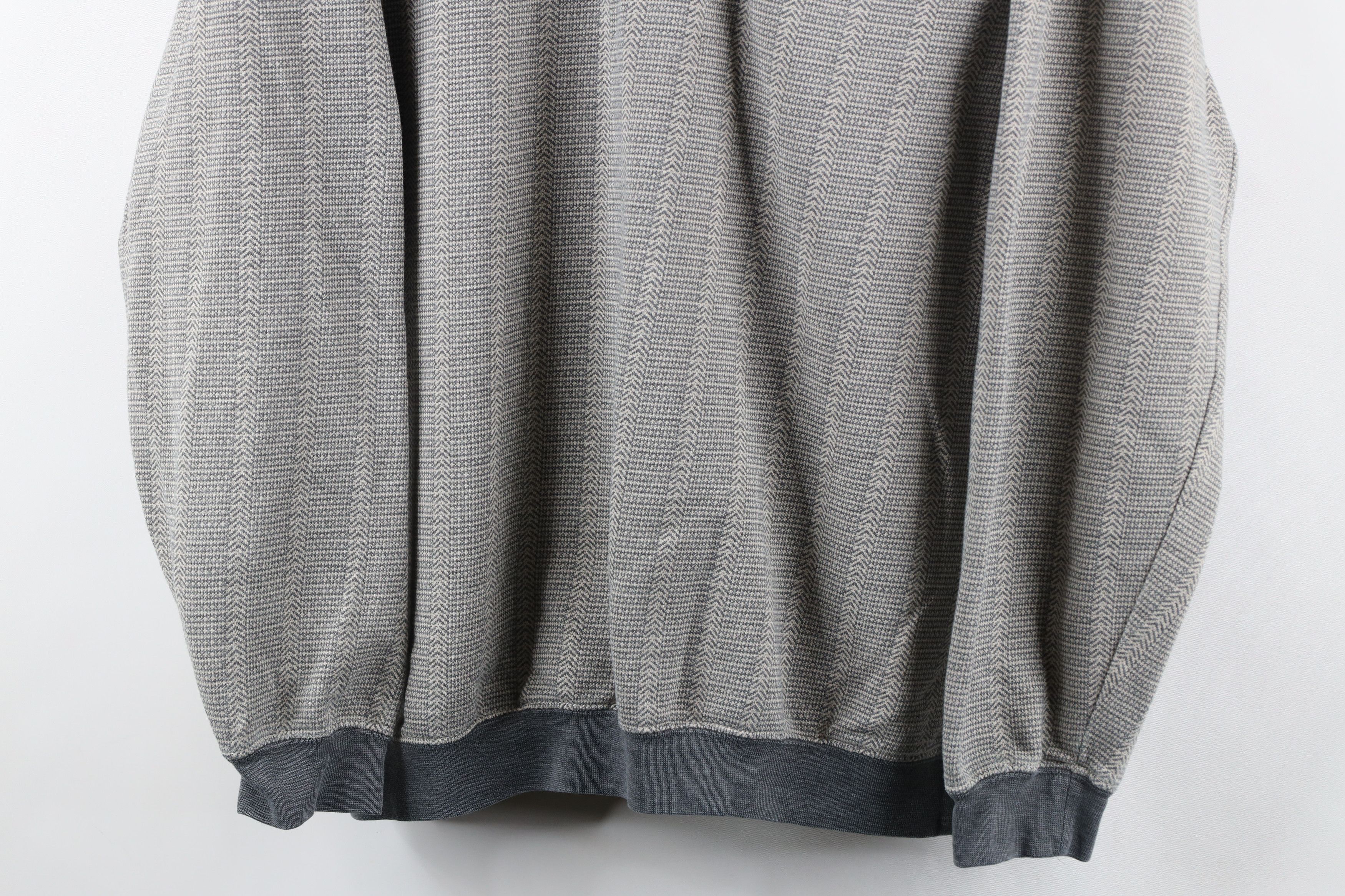 Vintage Vintage 90s Streetwear Faded Geometric Long Sleeve Polo Size US L / EU 52-54 / 3 - 3 Thumbnail