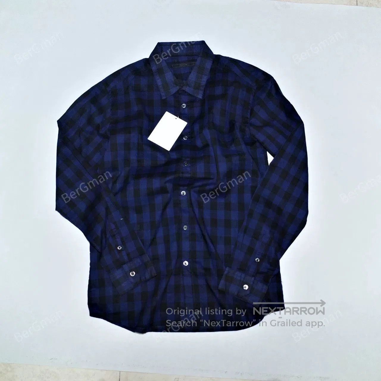 Sophnet. SOPHNET. Indigo Plaid B.D Shirt. Size US L / EU 52-54 / 3 - 2 Thumbnail
