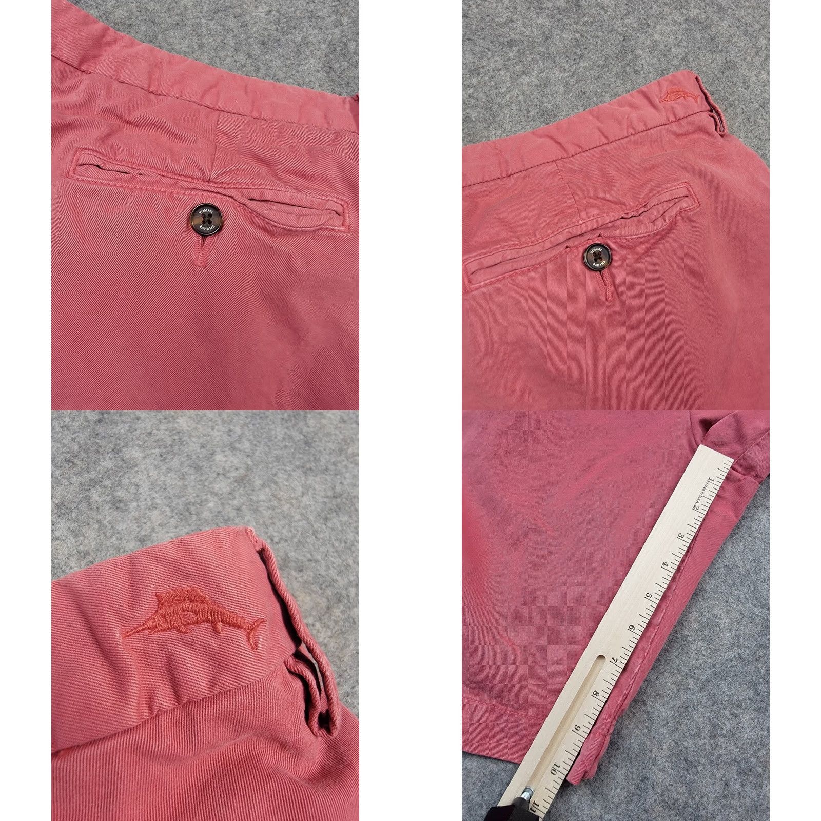 Tommy Bahama Tommy Bahama Shorts Mens 42 Pink Bermuda 10'' Inseam Cotton Modal Blend Elastic Drawstring Pocket Logo Size US 42 / EU 58 - 10 Thumbnail