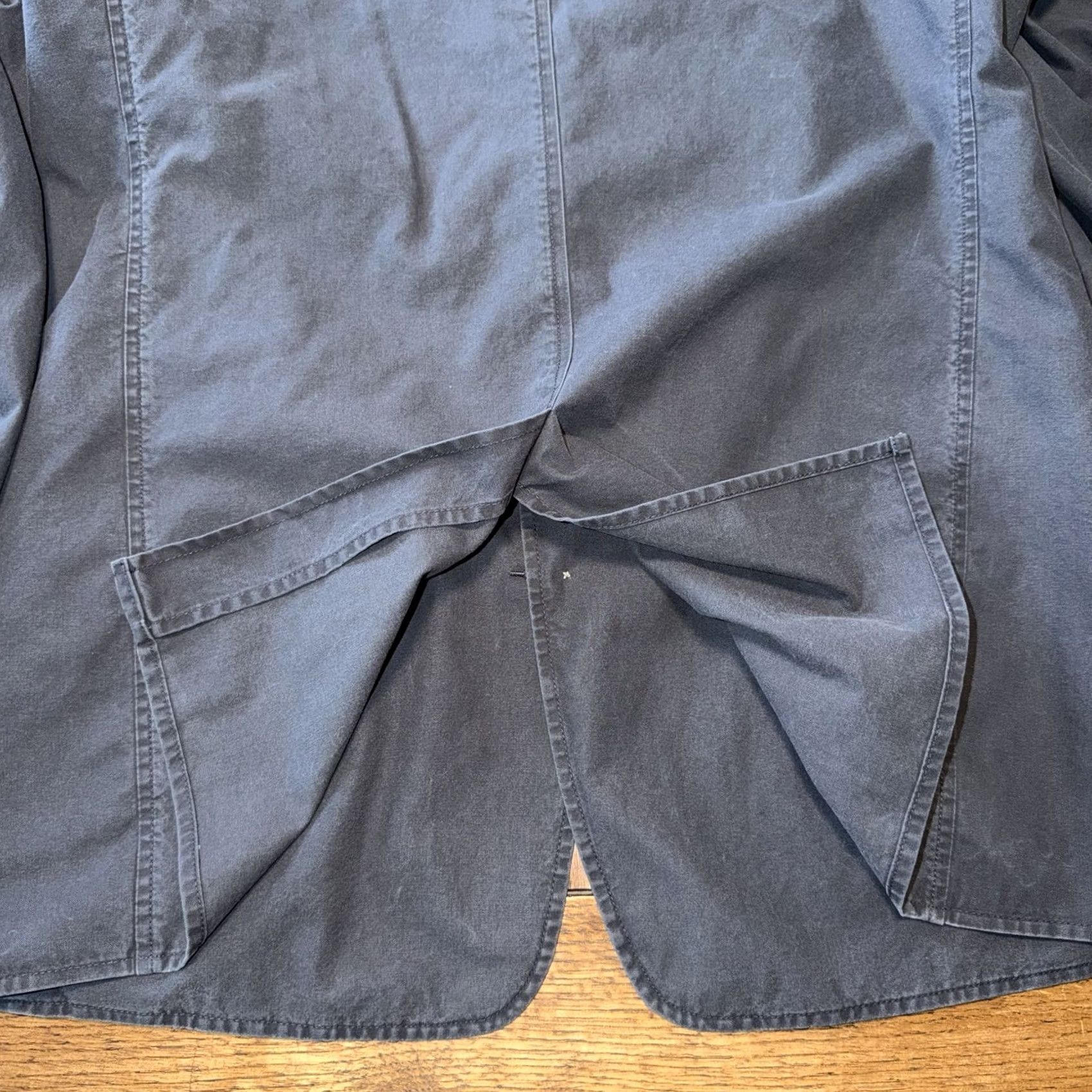 Vintage VINTAGE LL Bean Blazer Mens 40 Regular Washed Blue Two Button Sport Coat oKU59 Size 40R - 7 Thumbnail