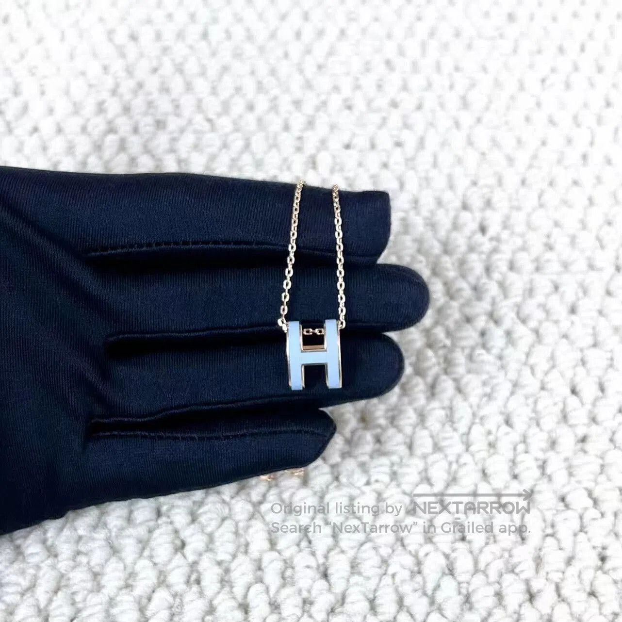 Hermes hermes pop h rose gold pendant necklace. Size ONE SIZE - 2 Thumbnail