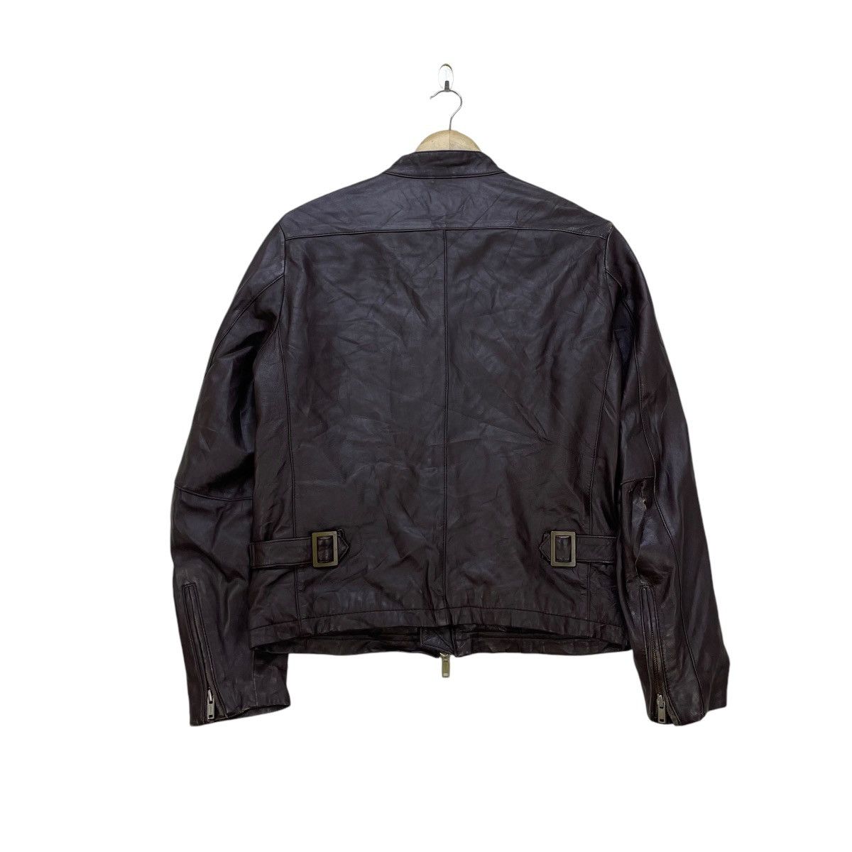 SHIPS Vintage Ships Japan Cafe Racer Lamb Leather Jacket Size US M / EU 48-50 / 2 - 3 Thumbnail