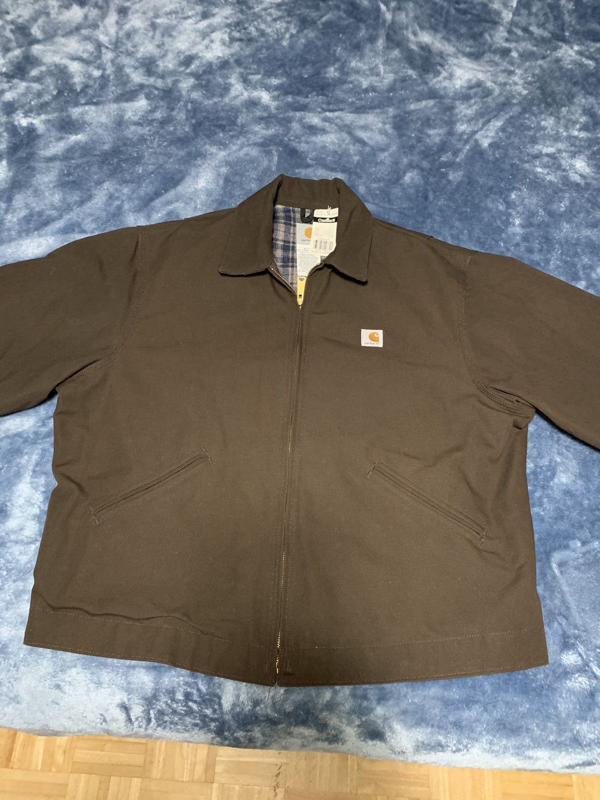 image of Carhartt Detroit Jacket J200 Usa Made in Brown, Men's (Size XL)