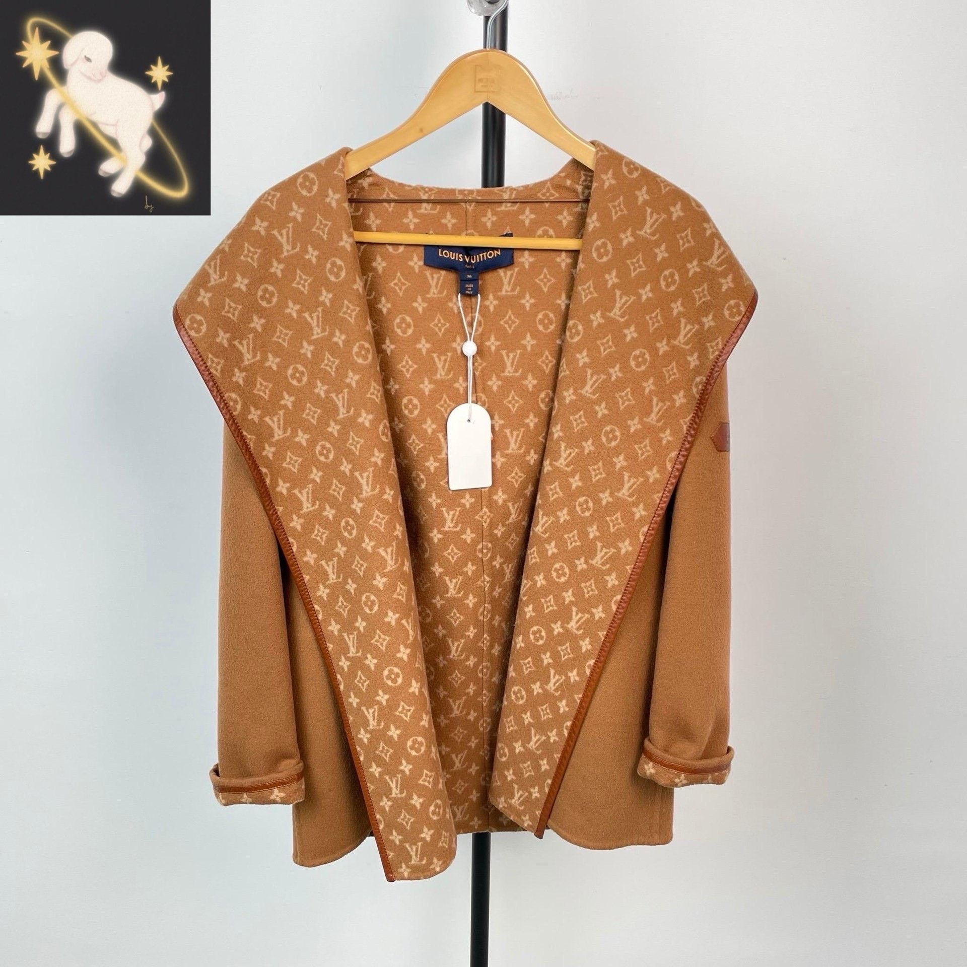 Louis Vuitton Louis Vuitton Beige Heavy Coat 36 Men Size US S / EU 44-46 / 1 - 1 Thumbnail