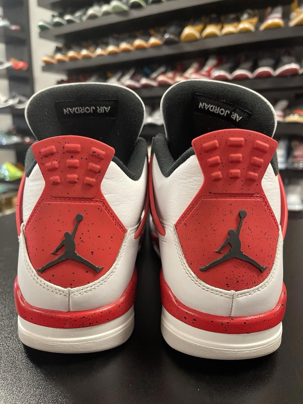 Nike Size 10.5 - Nike Air Jordan 4 Retro Red Cement White Size US 10.5 / EU 43-44 - 4 Thumbnail
