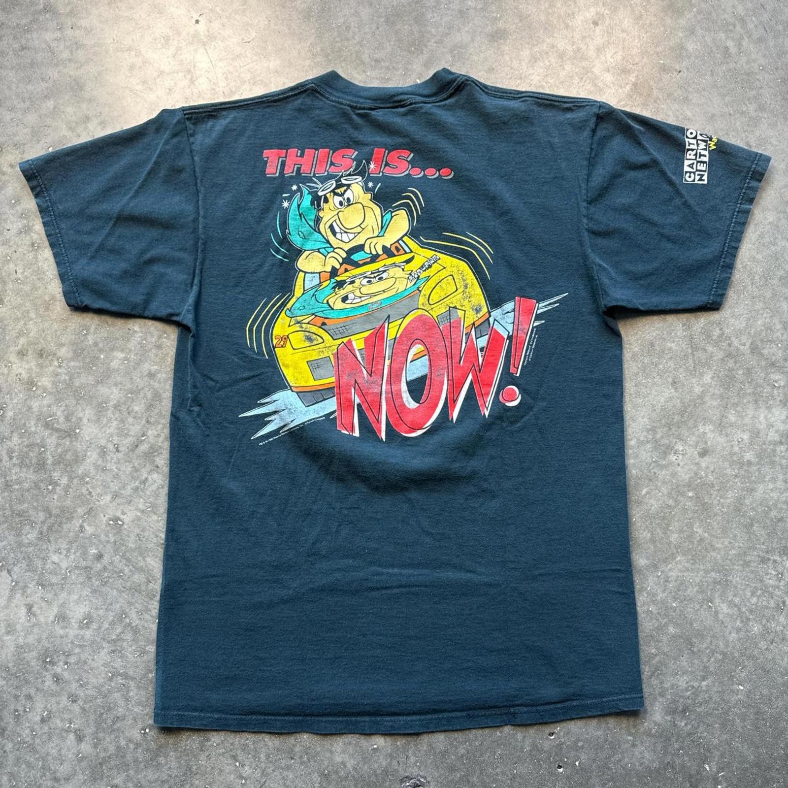 Chase Authentics Faded Cartoon Network Wacky Races Flinstones 90's T-Shirt Size US L / EU 52-54 / 3 - 2 Thumbnail
