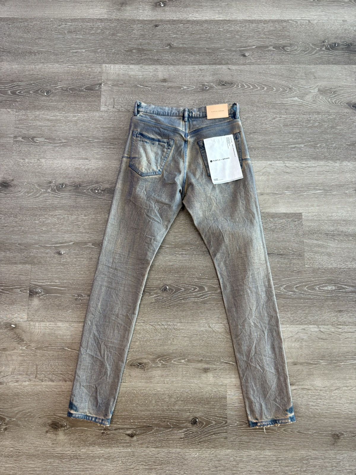 Purple Brand Purple Brand P001 Skinny Jeans “Antiqued Snow Wash” Size US 30 / EU 46 - 2 Thumbnail