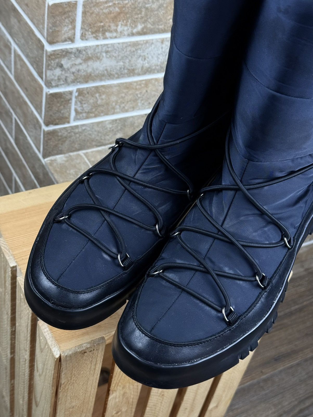 Prada Prada Black Nylon Snow Boots Size US9 EU42 Size US 9 / EU 42 - 5 Thumbnail