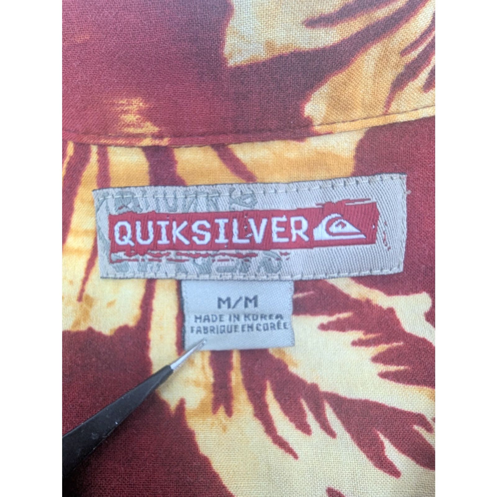 Quiksilver Quiksilver Button Up Red Floral Hawaiian Shirt Men's Medium Tropical Aloha Y2K Mens Size US M / EU 48-50 / 2 - 6 Thumbnail