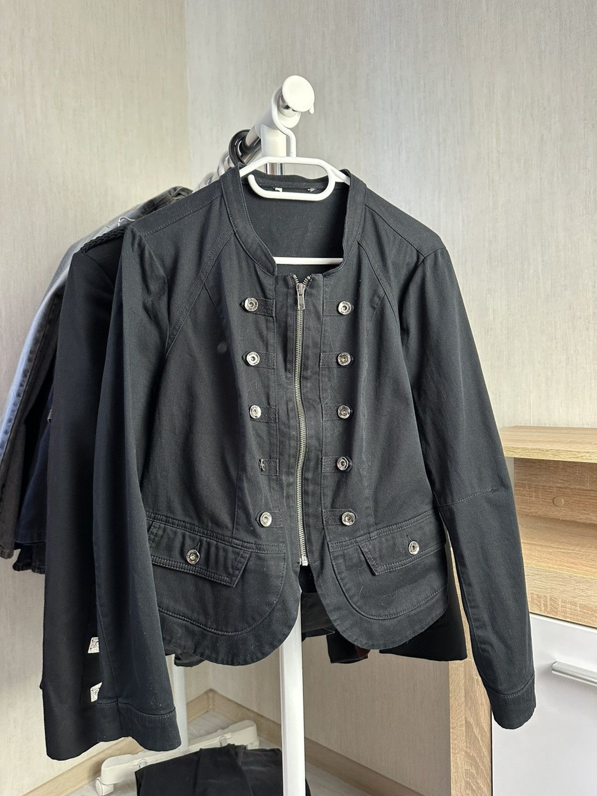 If Six Was Nine 2000s Distressed Gothic Napoleon Jacket LGB GOA Archive Vibe Size US M / EU 48-50 / 2 - 1 Thumbnail