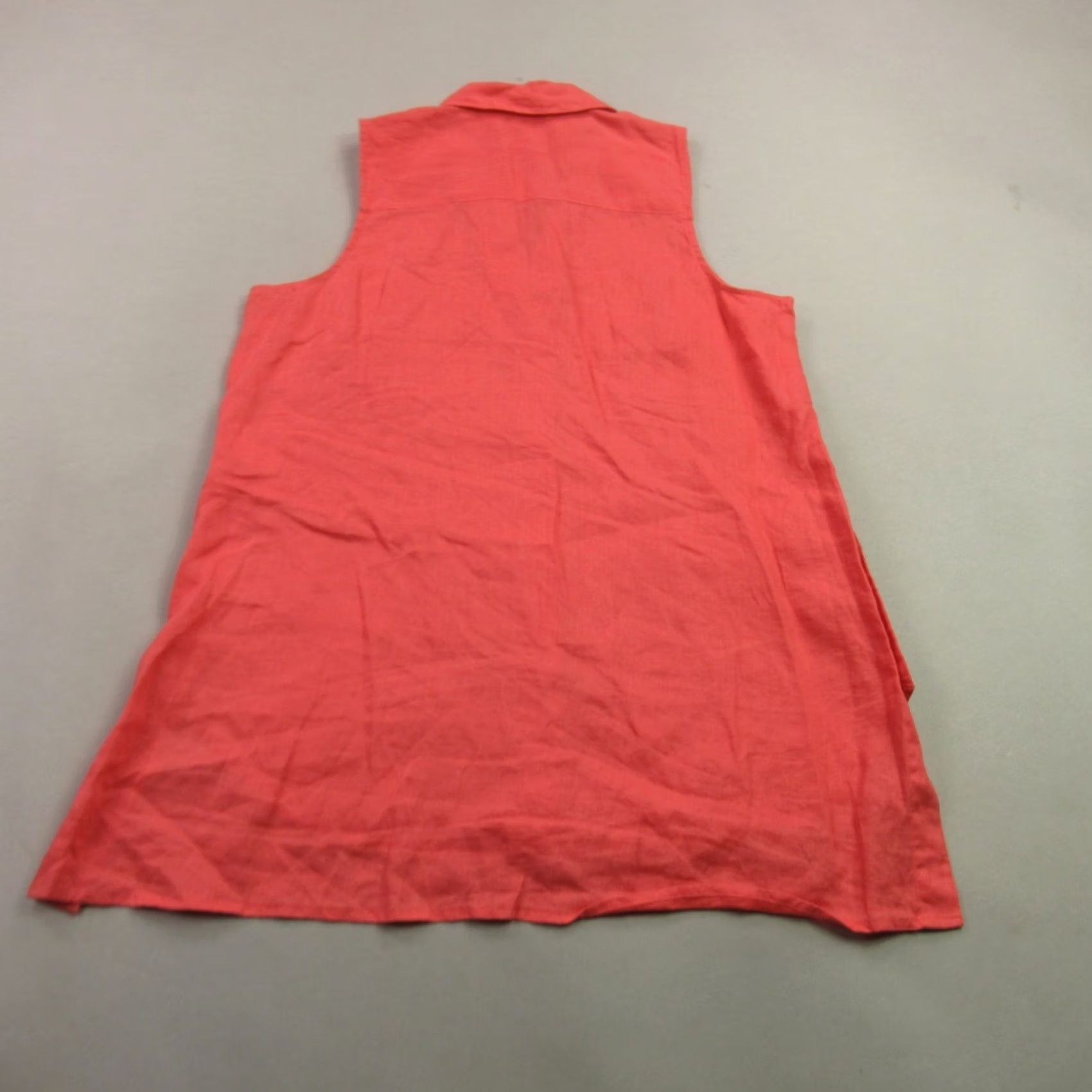 J. Jill J. Jill Shirt Womens XS Sleeveless Button Front Red Casual Lightweight Size XS / US 0-2 / IT 36-38 - 6 Thumbnail