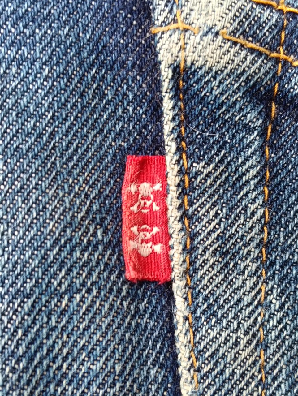 Skull Jeans by an Alchemist VINTAGE Skull Jeans By An Alchemist 550BXX Distressed Flare. Size US 30 / EU 46 - 9 Thumbnail