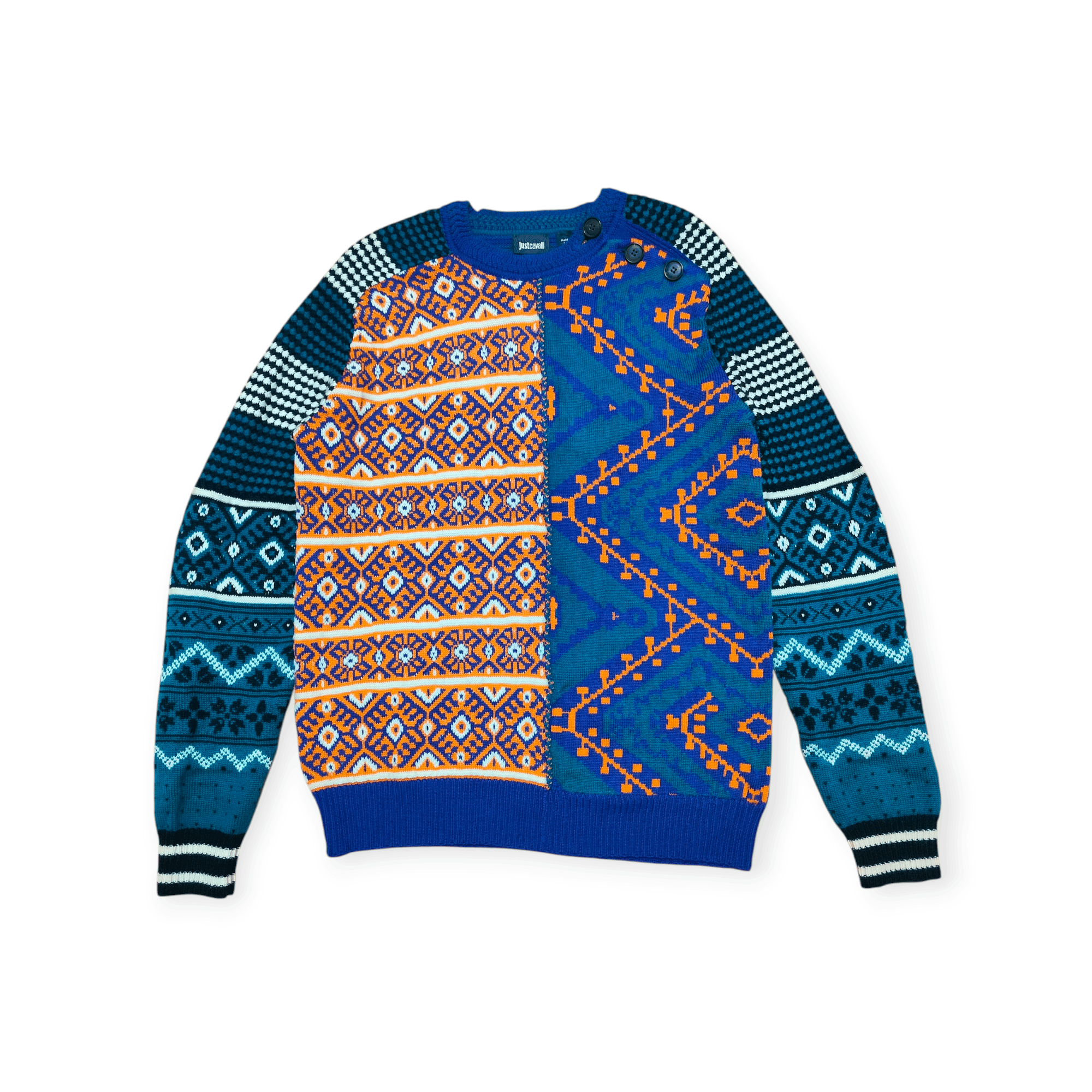 Just Cavalli Just Cavalli patterned knitted Sweater Size US M / EU 48-50 / 2 - 1 Thumbnail