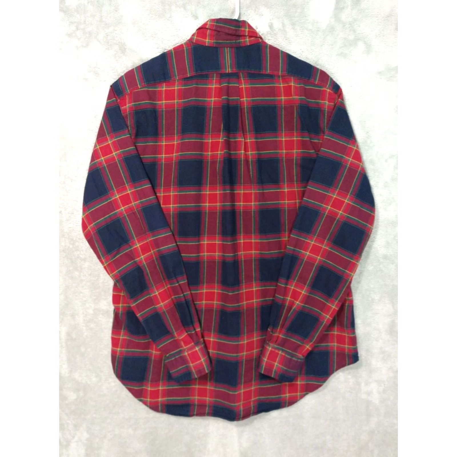 Ralph Lauren Ralph Lauren Shirt Mens Medium Plaid Flannel Button Down Long Sleeve Classic Fit Blue Cotton WINTER? Size US M / EU 48-50 / 2 - 2 Thumbnail