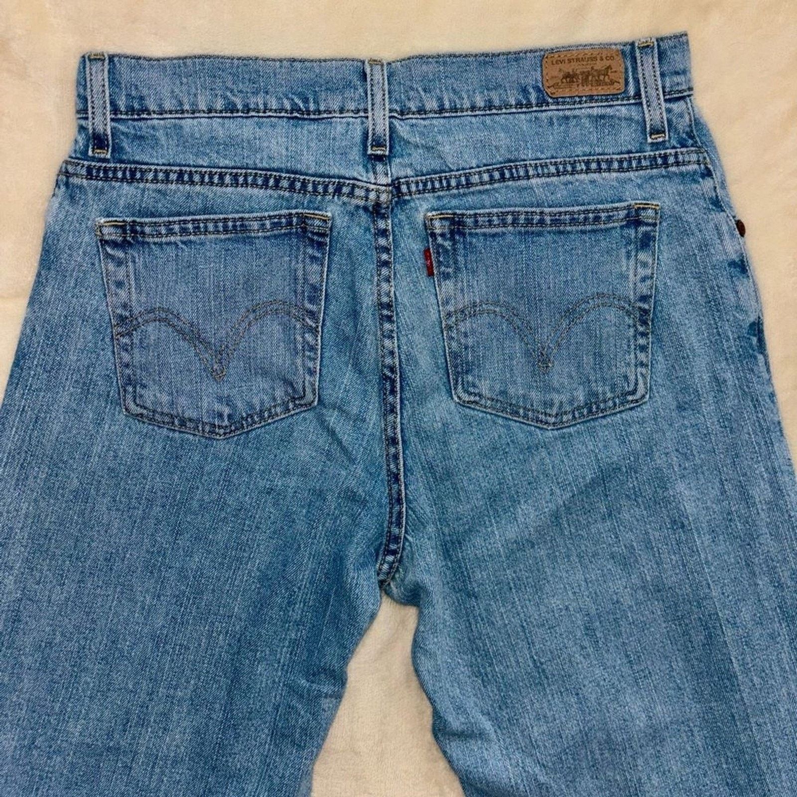 Levi's 505 Levis Light Wash Relaxed Tapered Jeans 8 Short Size 30" / US 8 / IT 44 - 5 Thumbnail