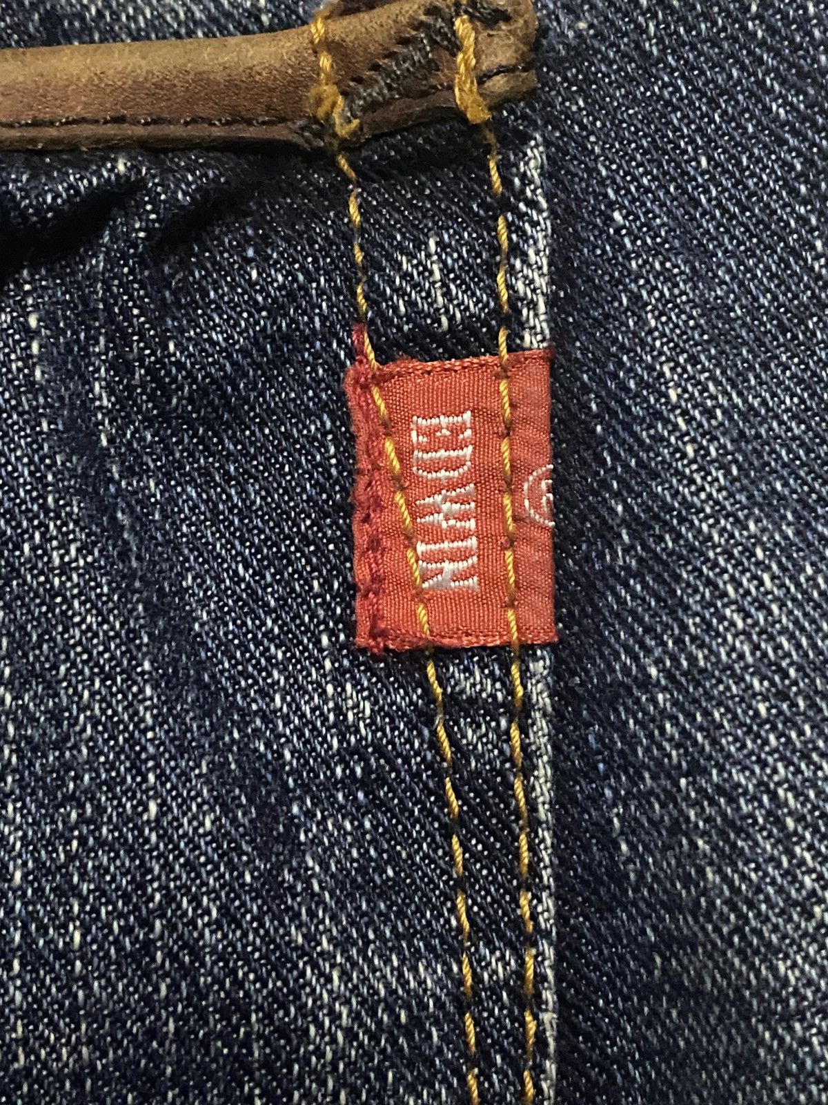 Edwin Vintage Edwin 503 Blue Trip Mud Wash Distressed Loose Jeans Size US 33 - 10 Thumbnail