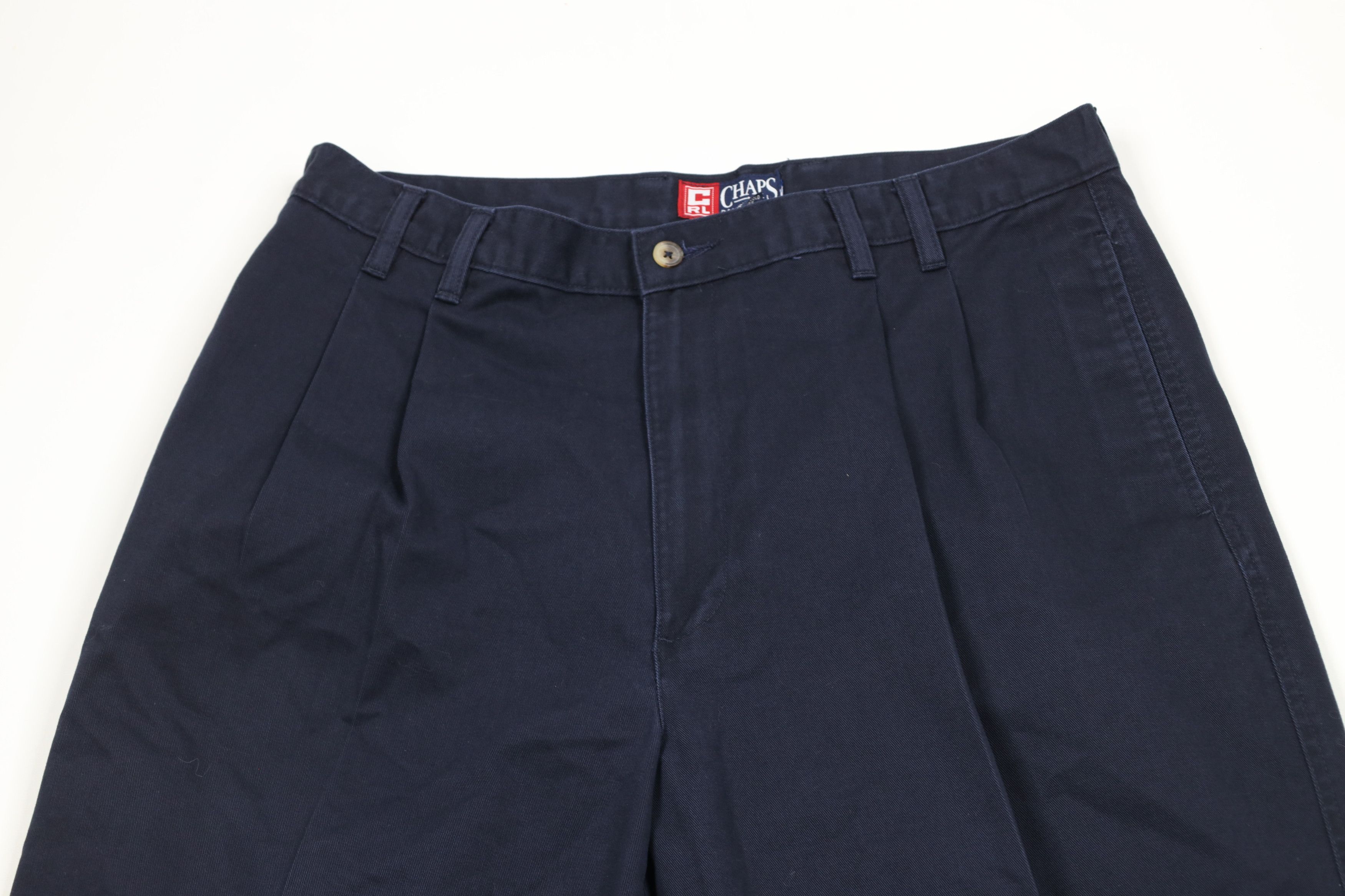 Ralph Lauren × Vintage Vintage 90s Chaps Ralph Lauren Cuffed Wide Leg Chino Pants Size US 34 / EU 50 - 2 Thumbnail