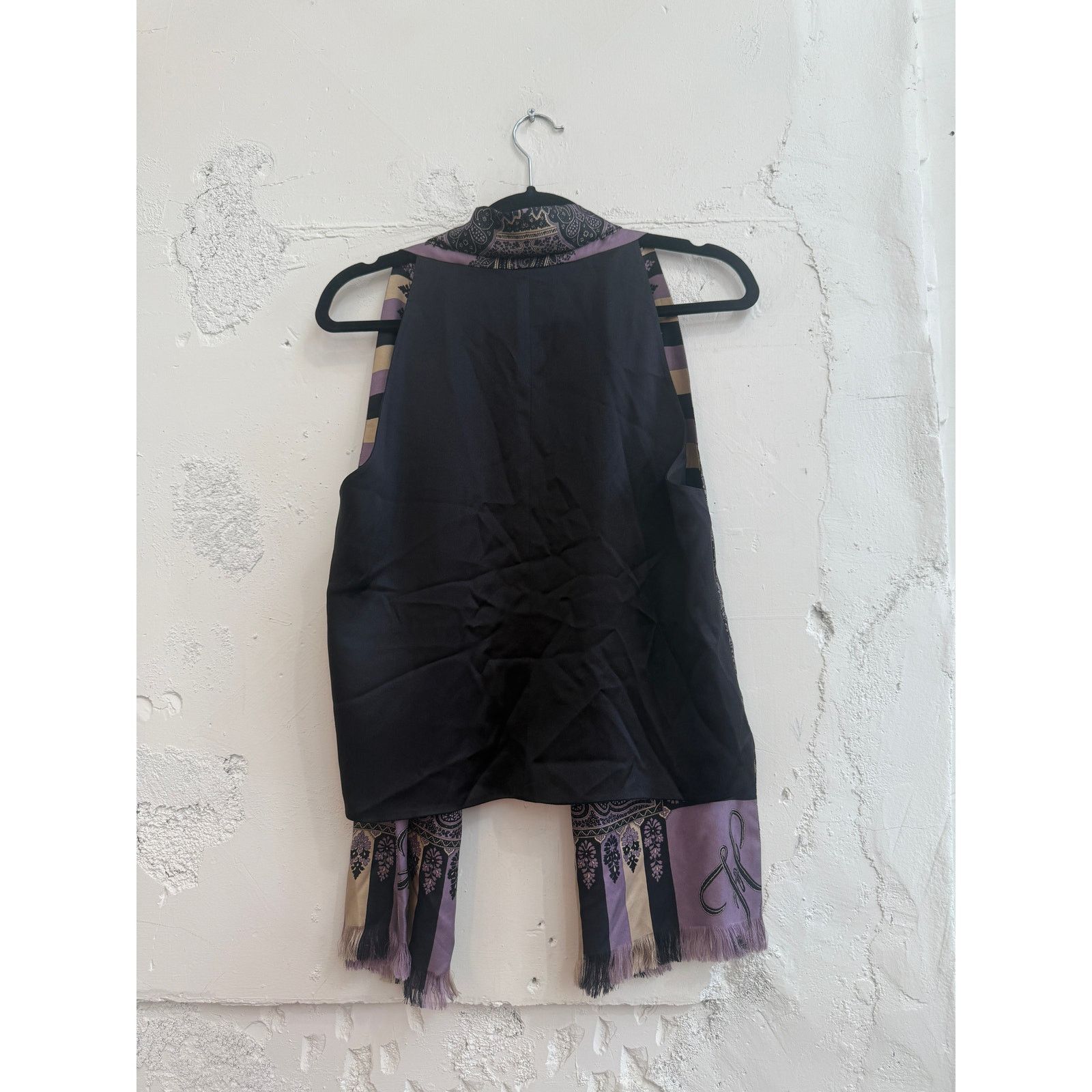 Hermes Hermes Paris Purple Paisley Silk Vest Size M / US 6-8 / IT 42-44 - 2 Thumbnail