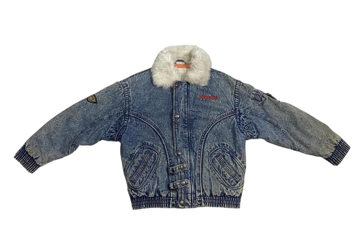 Vintage Vintage 80s Bobson asid wash denim jacket Size US S / EU 44-46 / 1 - 5 Thumbnail