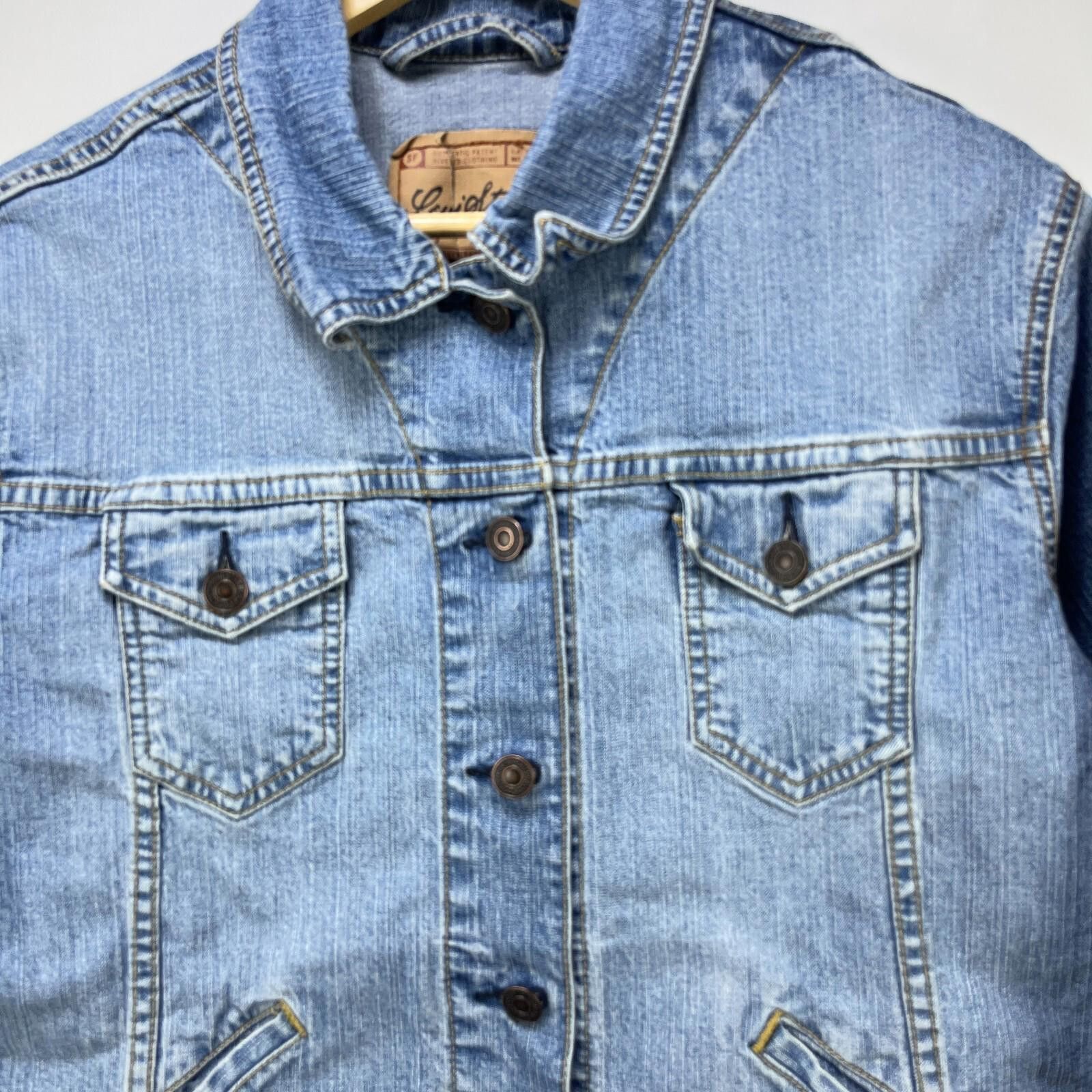 Levi's Vintage Y2K Levis Denim Jacket Womens Large Size L / US 10 / IT 46 - 3 Thumbnail