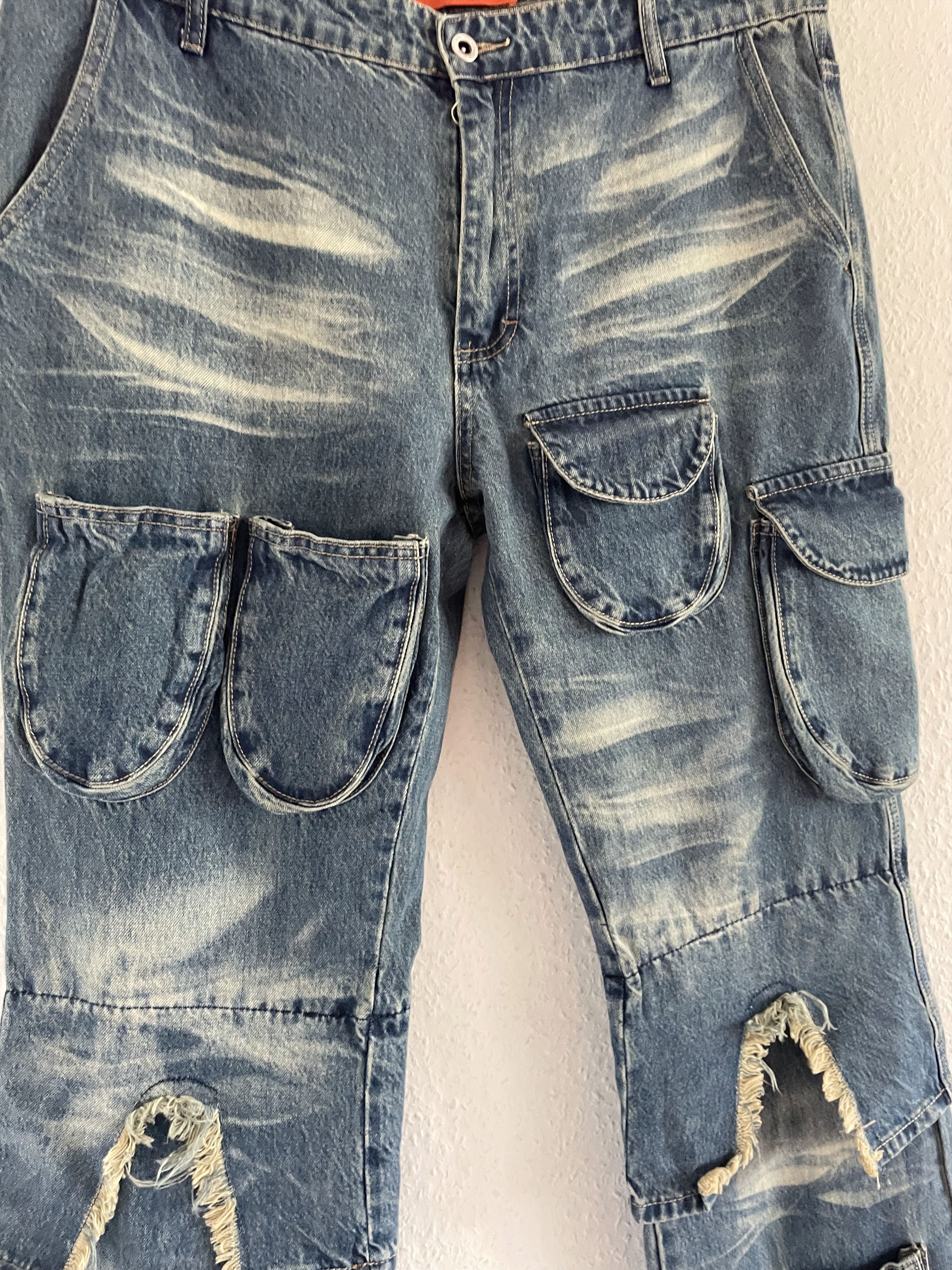 Who Decides War Arch Knee Cargo Jeans Size US 36 / EU 52 - 9 Thumbnail