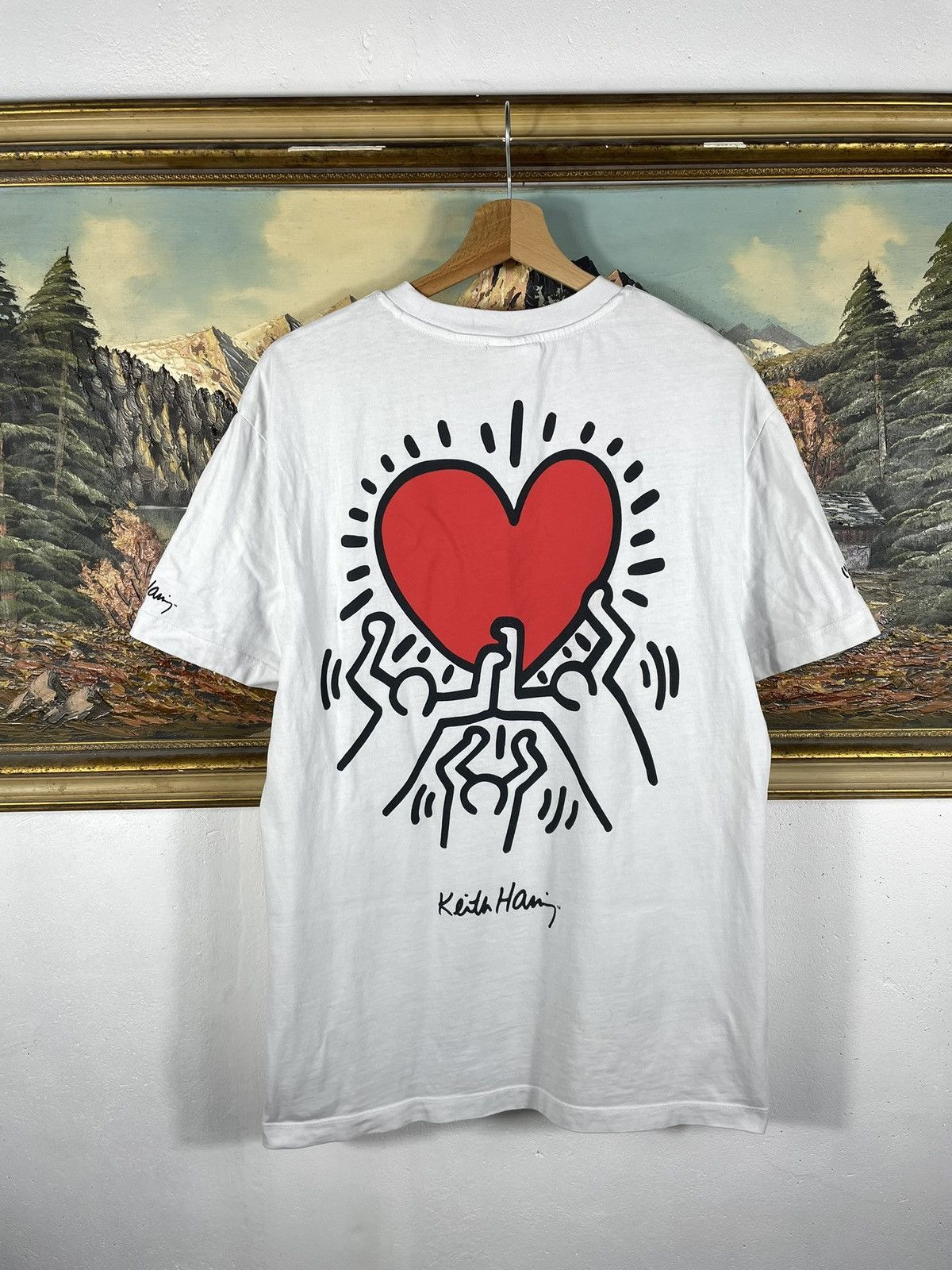 Japanese Brand × Keith Haring Keith Haring Art Skateboard White T-Shirt Tee Size US M / EU 48-50 / 2 - 1 Thumbnail