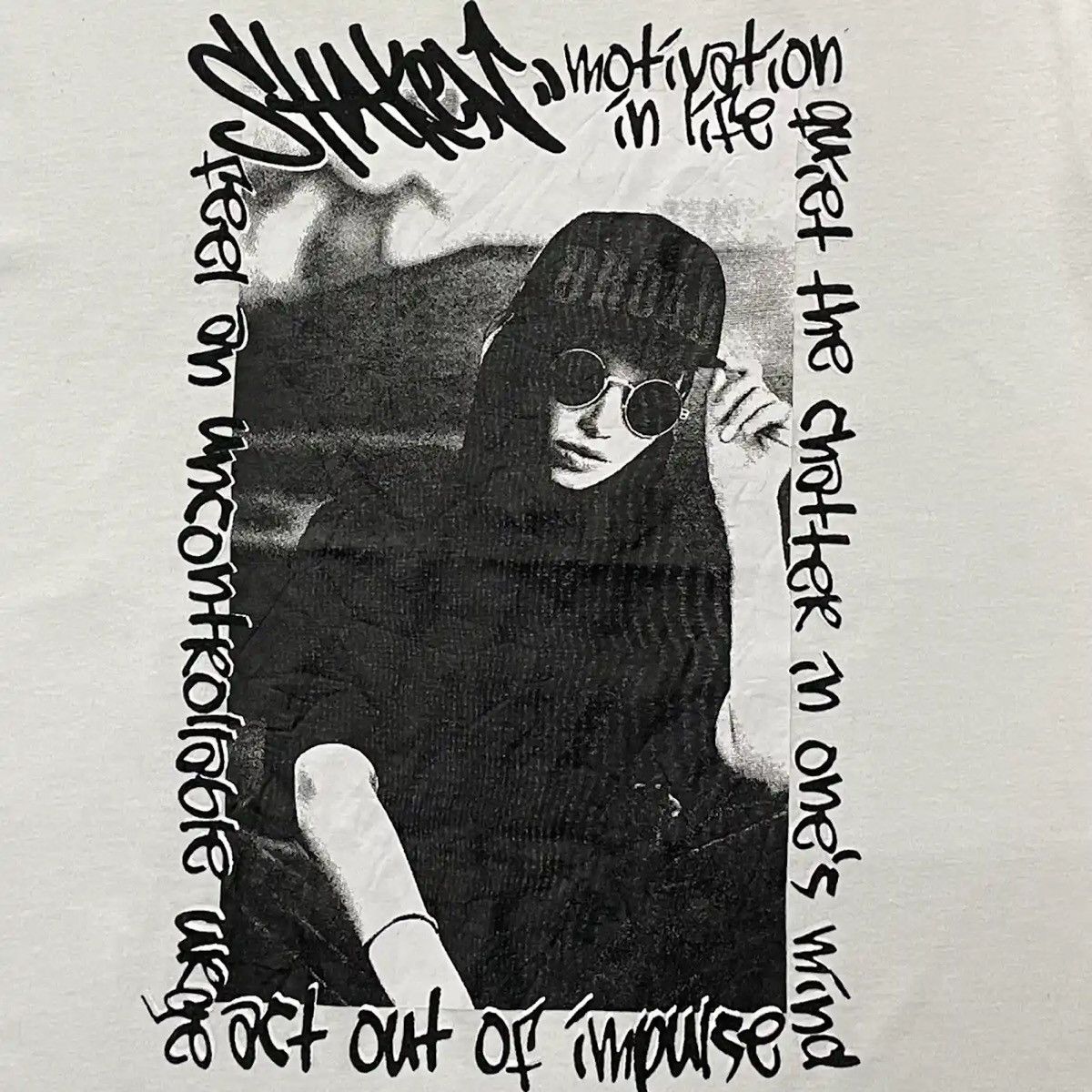 Designer × Japanese Brand × Vintage Japan Abtech Out Of Impulse Motivation In Life Photo Tshirt Size US L / EU 52-54 / 3 - 4 Thumbnail