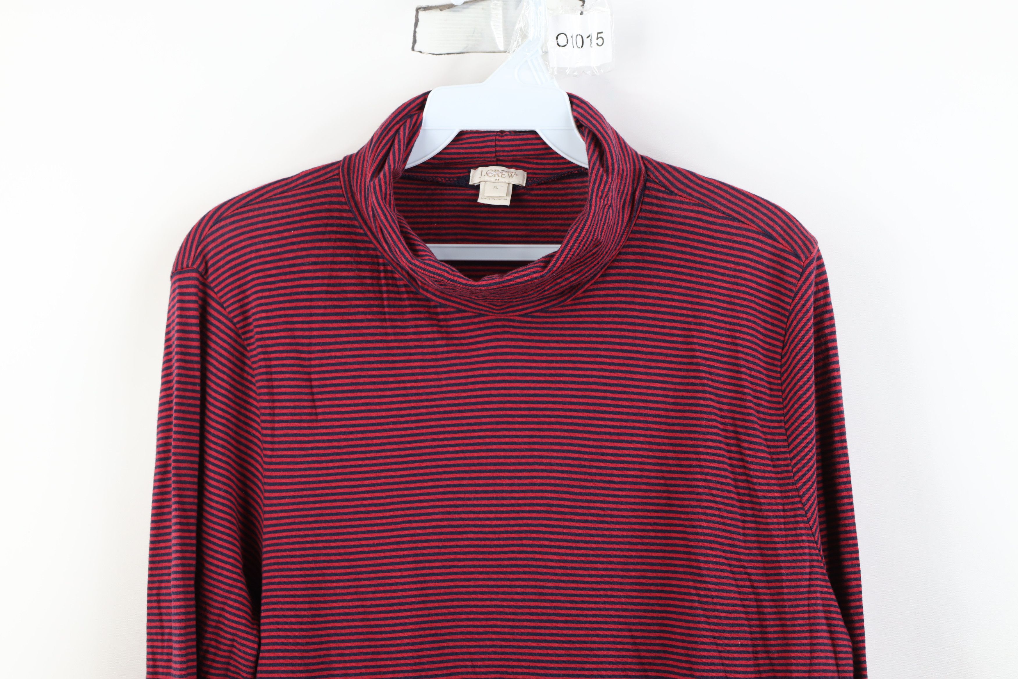 J.Crew Vintage Y2K J Crew Lightweight Turtleneck T-Shirt Red Size XL / US 12-14 / IT 48-50 - 2 Thumbnail
