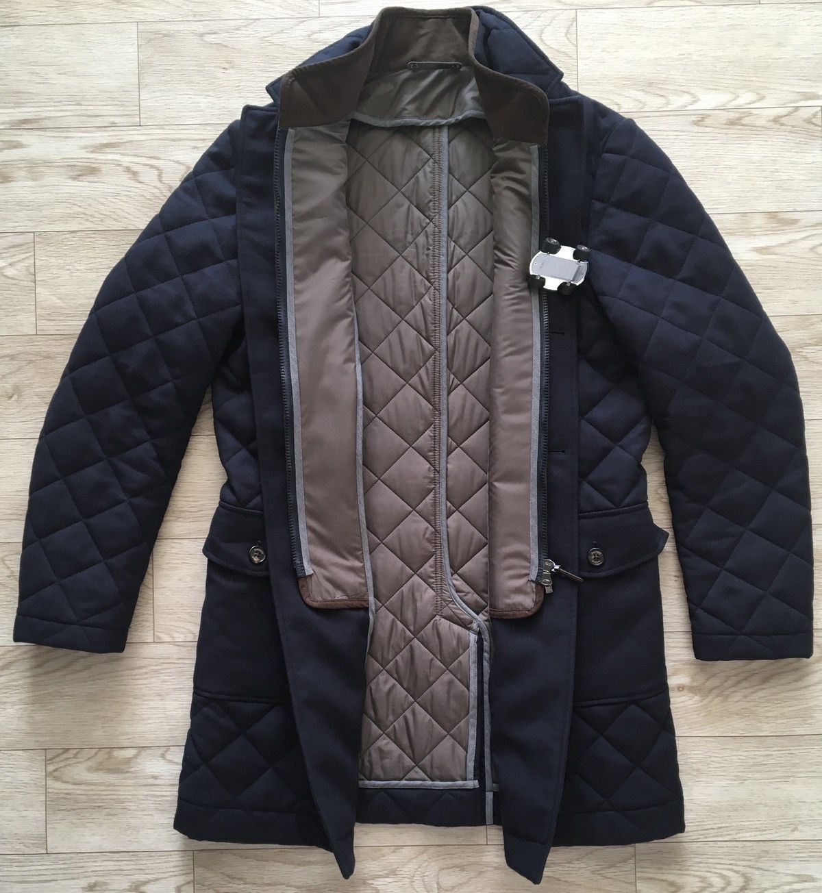 Hackett Hackett Mayfair London Bespoke Wool Padded Overcoat Size US S / EU 44-46 / 1 - 1 Thumbnail