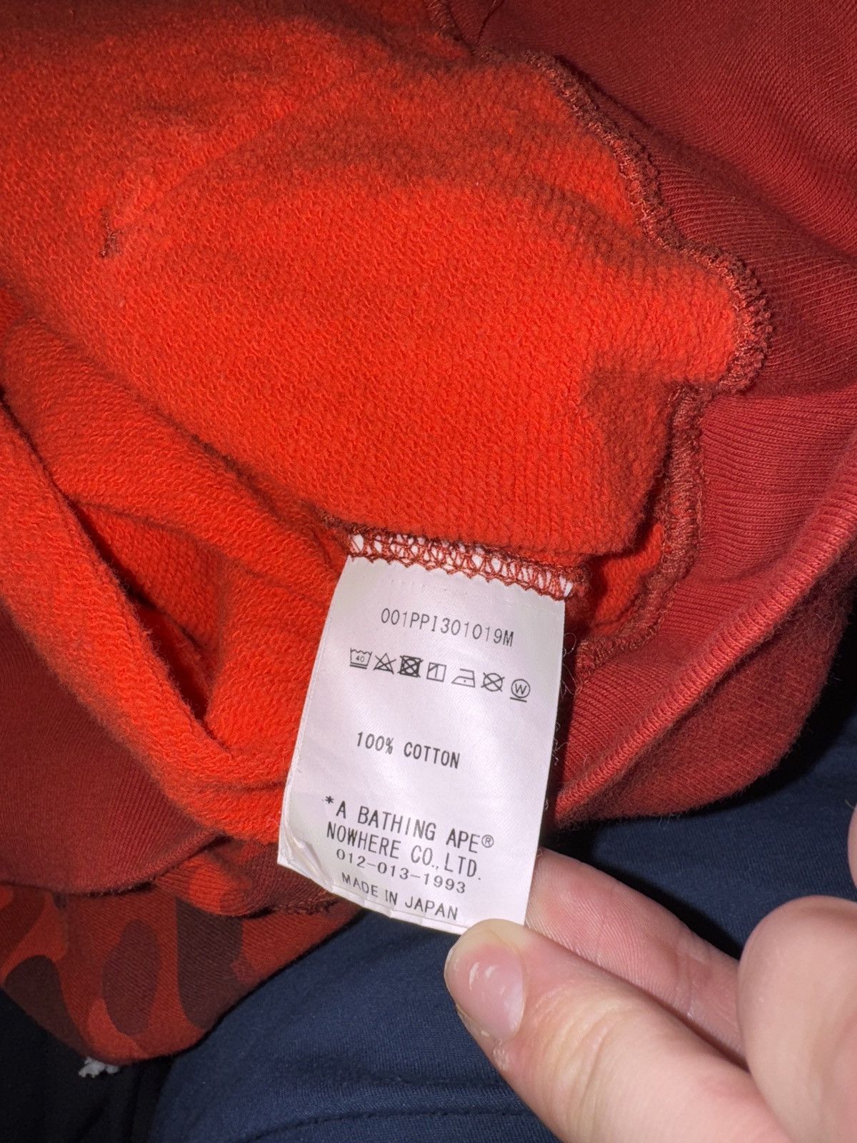 Bape BAPE RED CAMO SPELL OUT PULLOVER Size US L / EU 52-54 / 3 - 3 Thumbnail