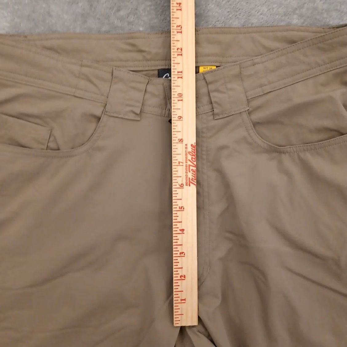 Vintage Cabela's Pants Mens Size 34 Gray Nylon Blend 33x29 Chino Straight Pocket Regular Footnotes: Inseam 29 in Size US 34 / EU 50 - 3 Thumbnail