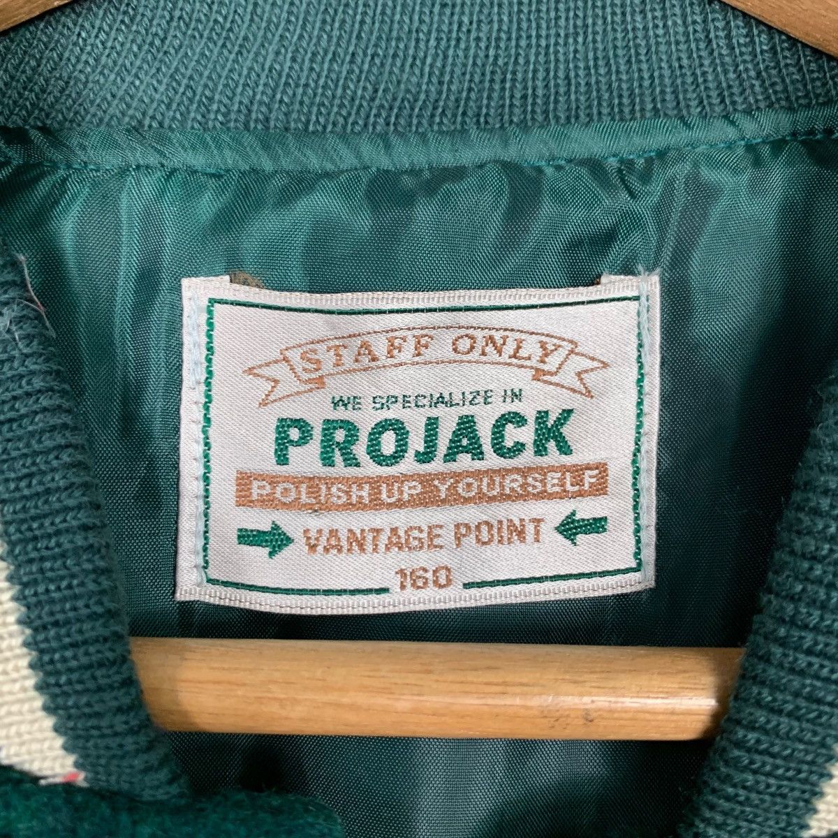 Japanese Brand PROJACK CLUB PREVALENT Green Wool Varsity Jacket #2148-C95 Size US S / EU 44-46 / 1 - 17 Thumbnail