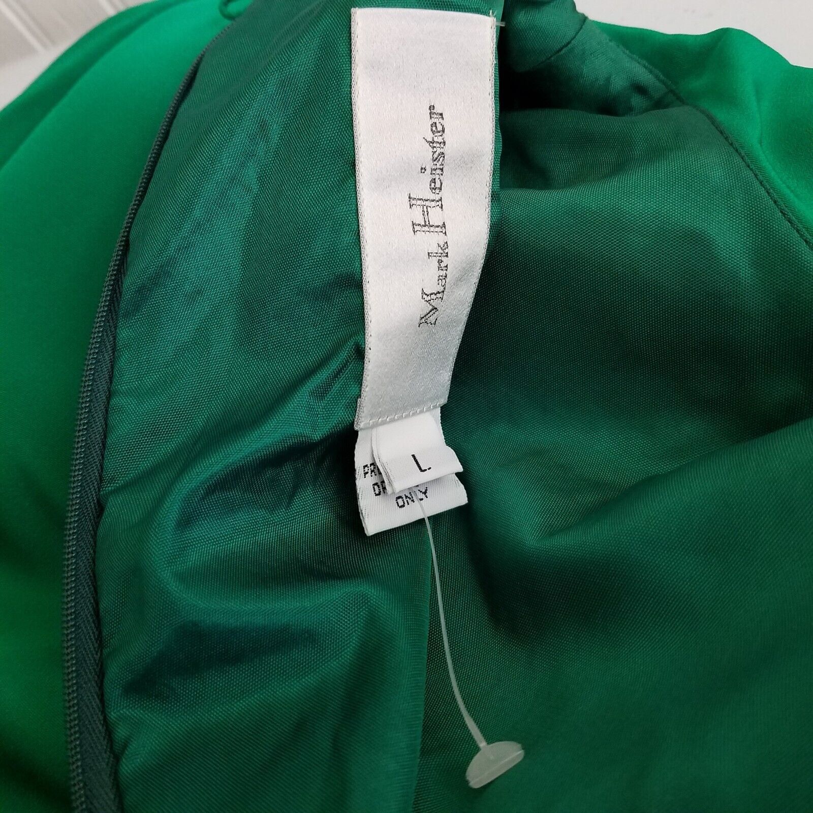 Vintage Mark Heister Silk Maxi Skirt Suit Scarf Formal Emerald Green Size L / US 10 / IT 46 - 10 Thumbnail