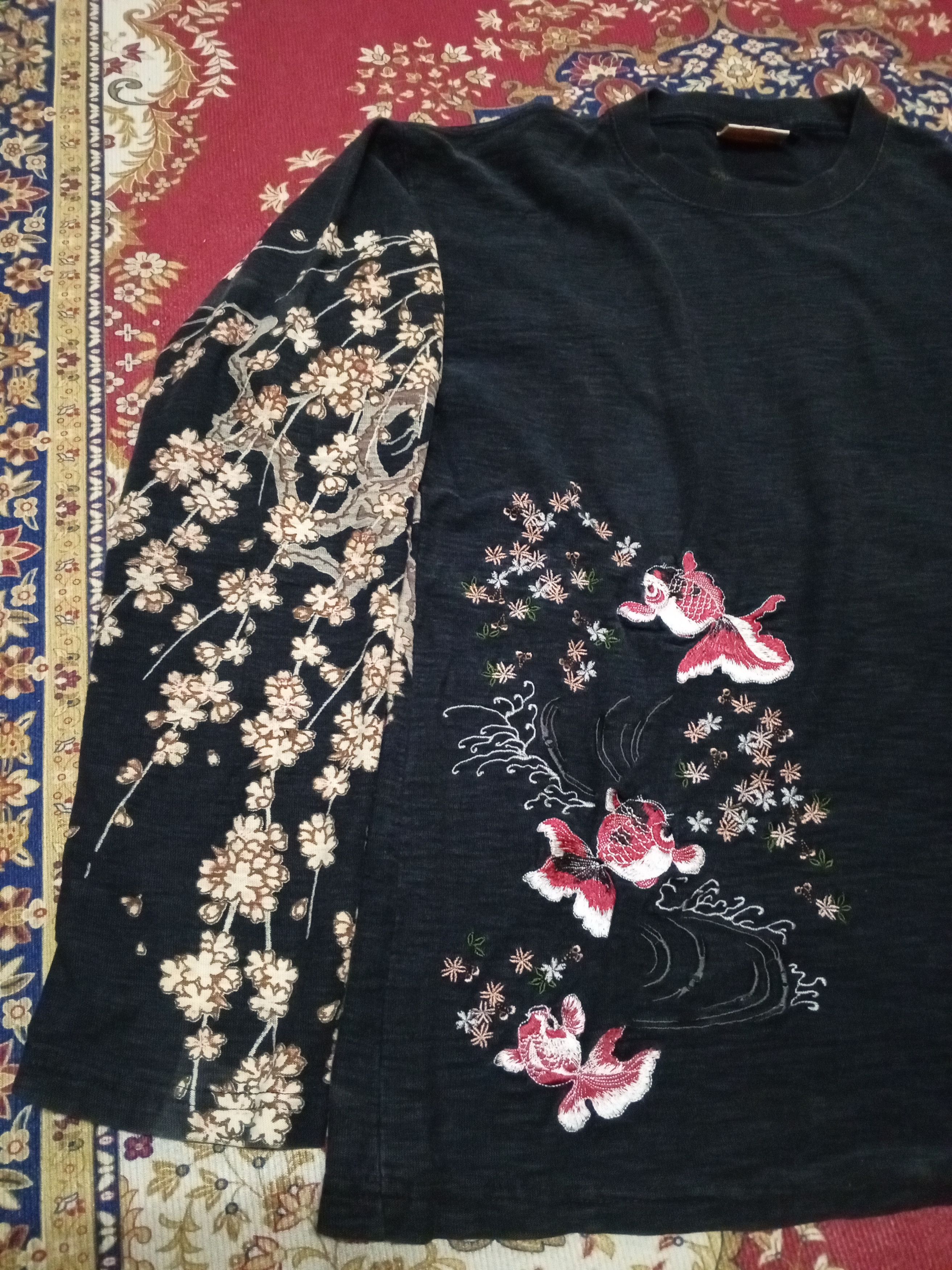 Japanese Brand JAPAN FISH LONG SLEEVE Size US M / EU 48-50 / 2 - 2 Thumbnail