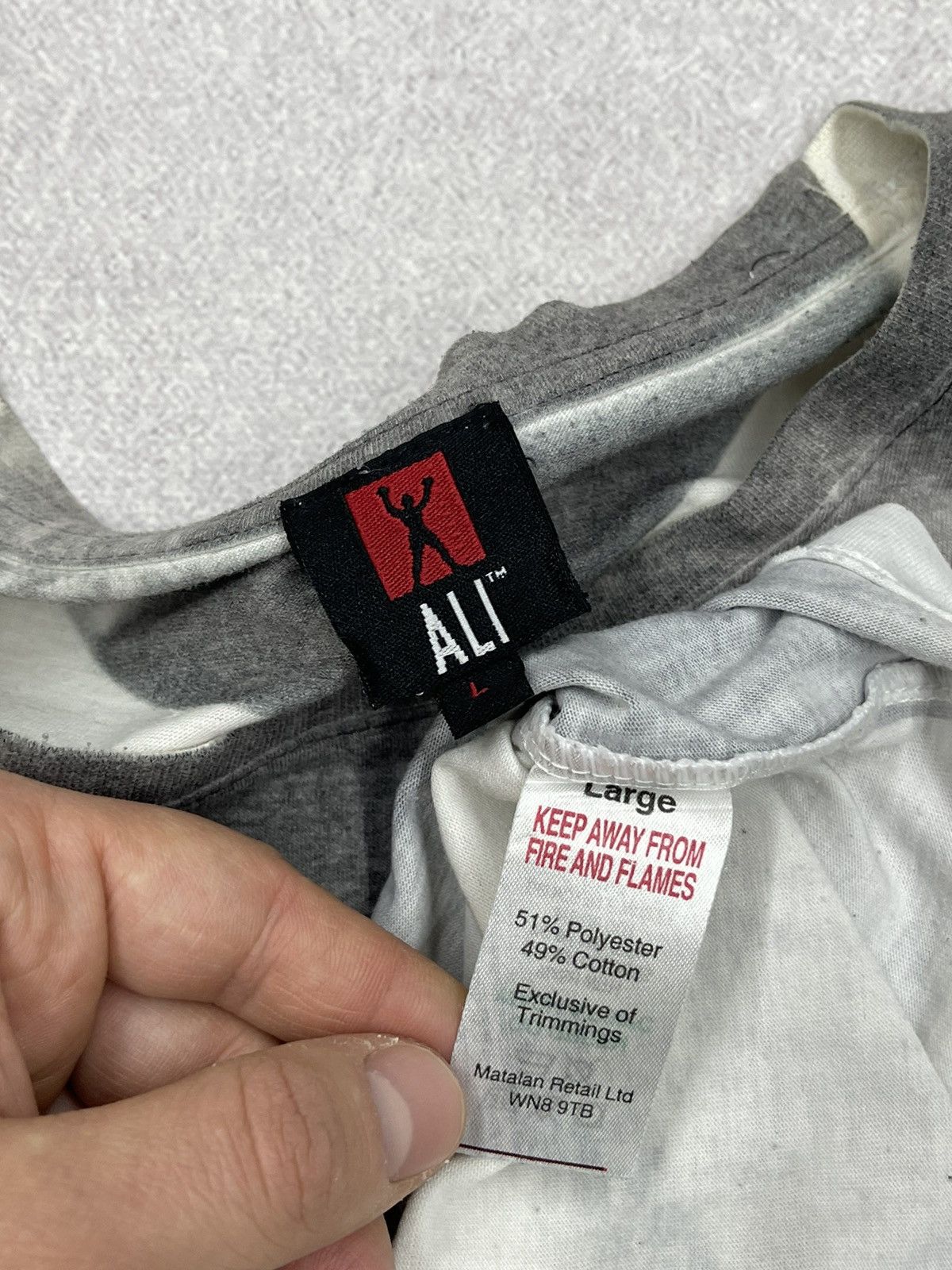 Other Vintage Muhammed Ali Full Print T Shirt Grey Boxing Legend Size US L / EU 52-54 / 3 - 7 Thumbnail