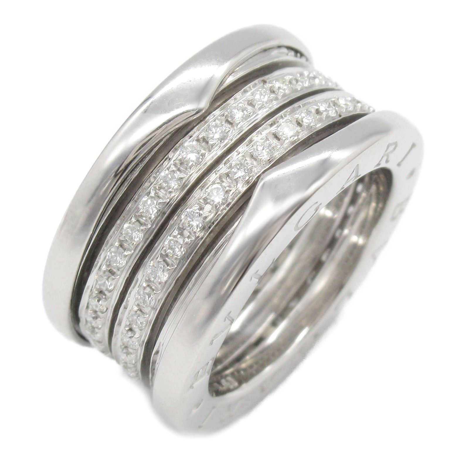 Bvlgari Bvlgari B Zero One Diamond Ring K18Wg (White Gold) Clear Size ONE SIZE - 1 Thumbnail