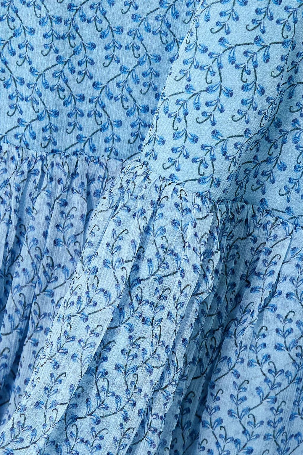Other o1s22i1n0924 Mini Chiffon Dress in Light Blue Size M / US 6-8 / IT 42-44 - 4 Thumbnail
