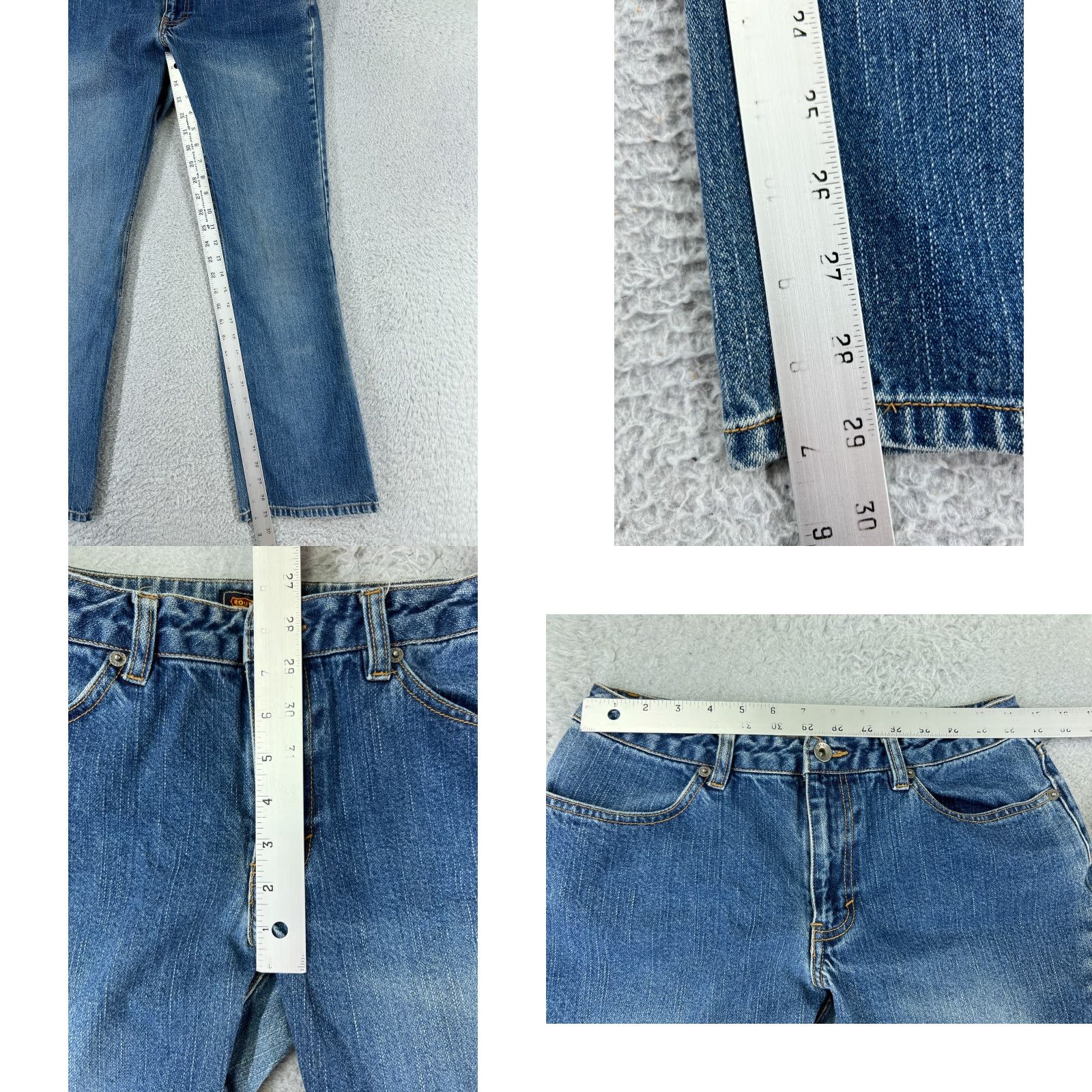 Route 66 Route 66 Womens 8 Blue Denim Jeans Bootcut Low Rise 100% Cotton Size 30" / US 8 / IT 44 - 8 Thumbnail