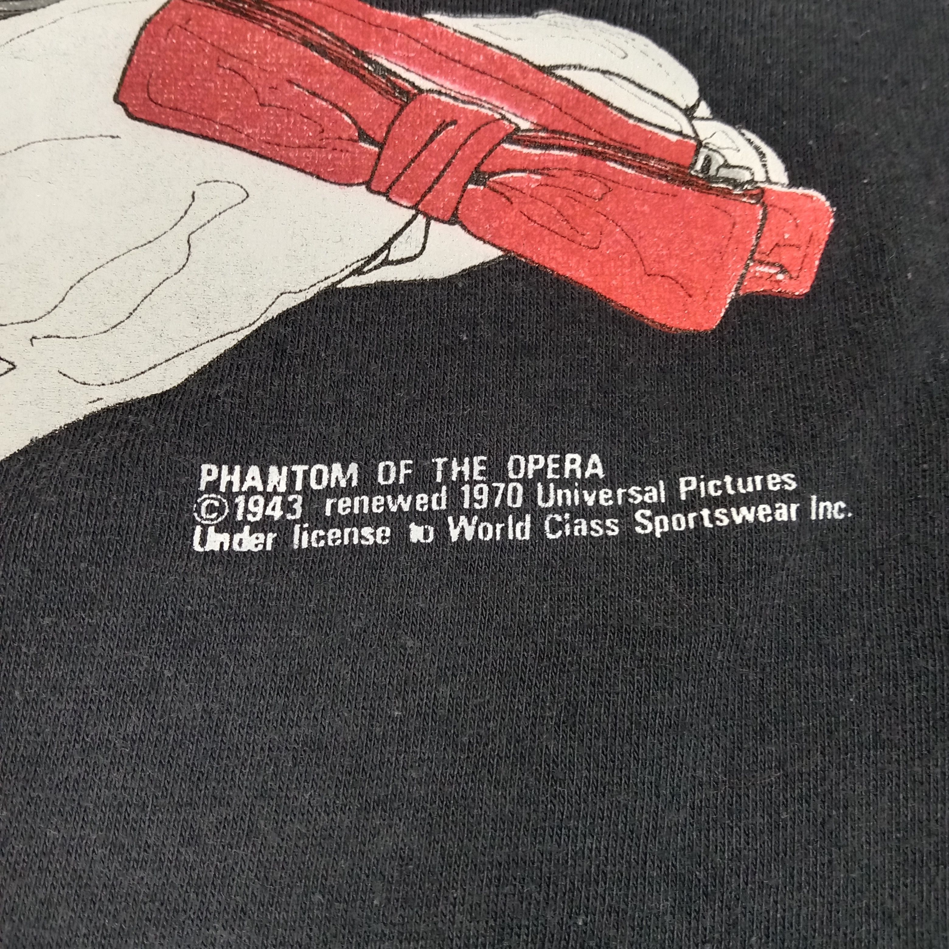 Vintage Phantom Of The Opera Universal Pictures Vintage Tshirt Size US L / EU 52-54 / 3 - 7 Thumbnail