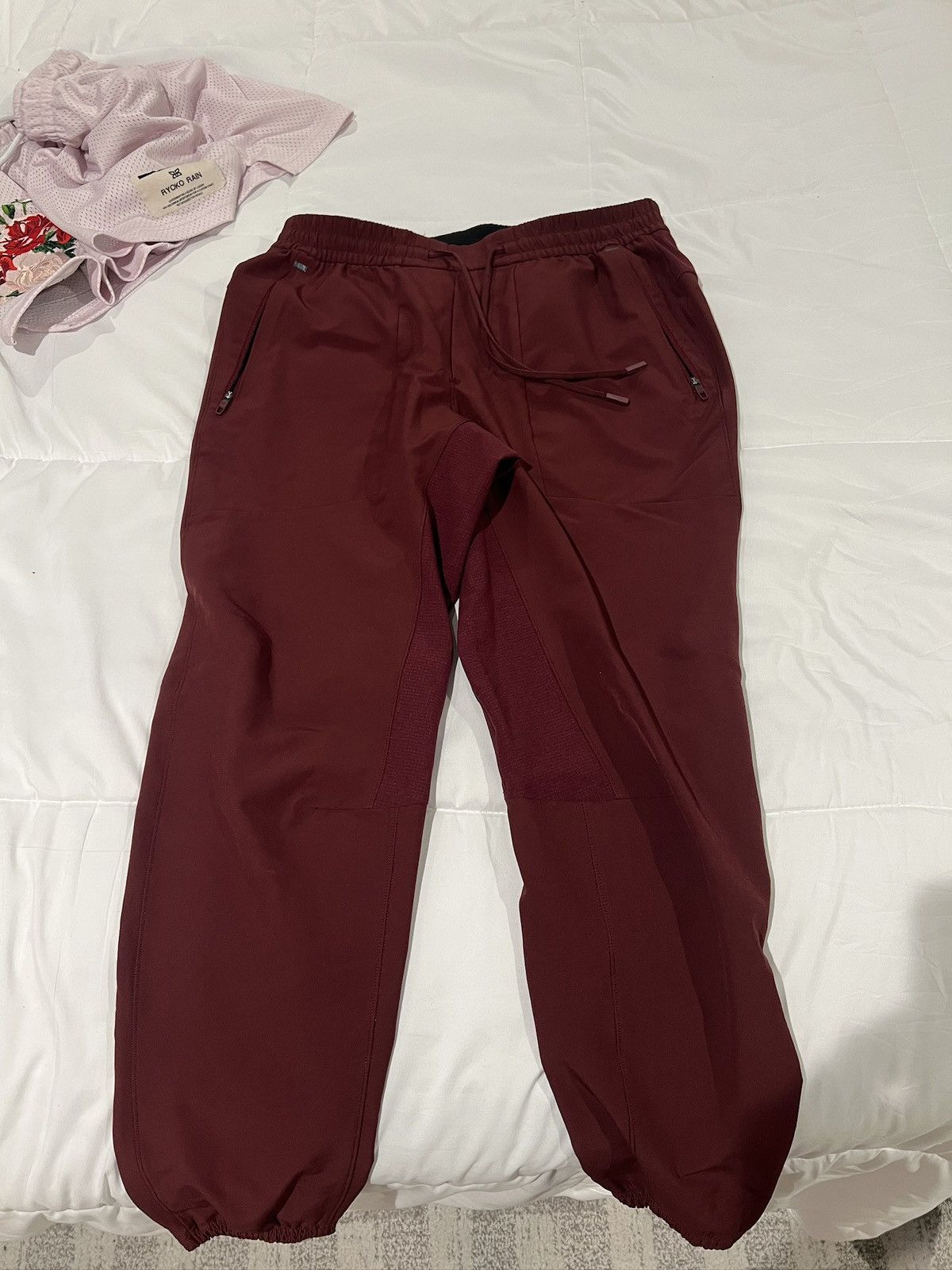 Lululemon Burgundy Joggers Size US 34 / EU 50 - 1 Thumbnail