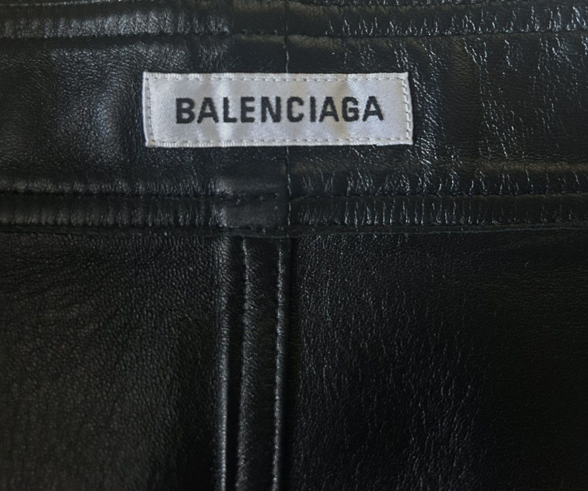 Balenciaga Balenciaga Pure Leather Maxi Skirt Size 40" / US 18 - 5 Thumbnail