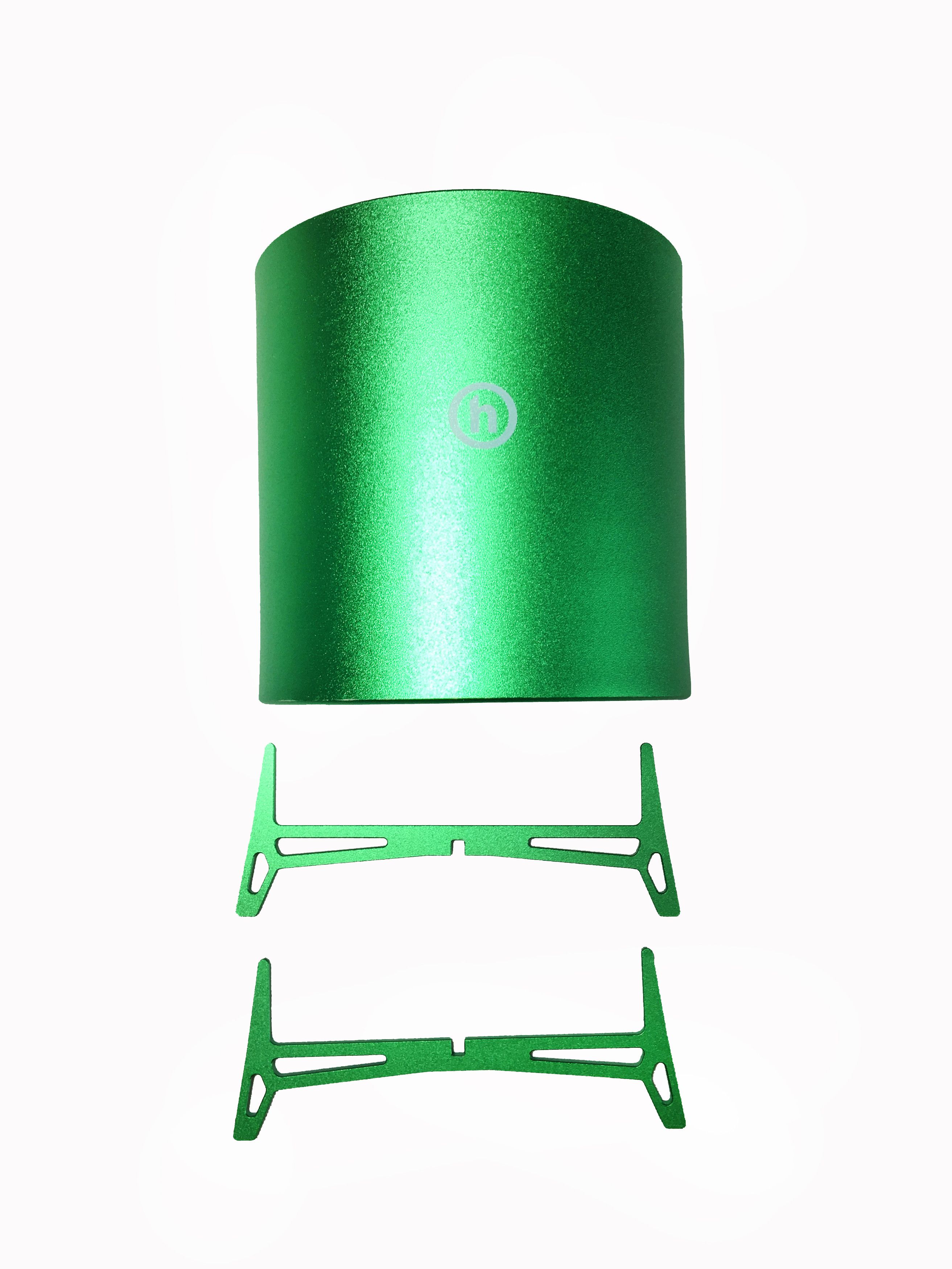 HIDDEN Hidden NY H Logo Aluminium Mini Planter Green Size ONE SIZE - 2 Thumbnail