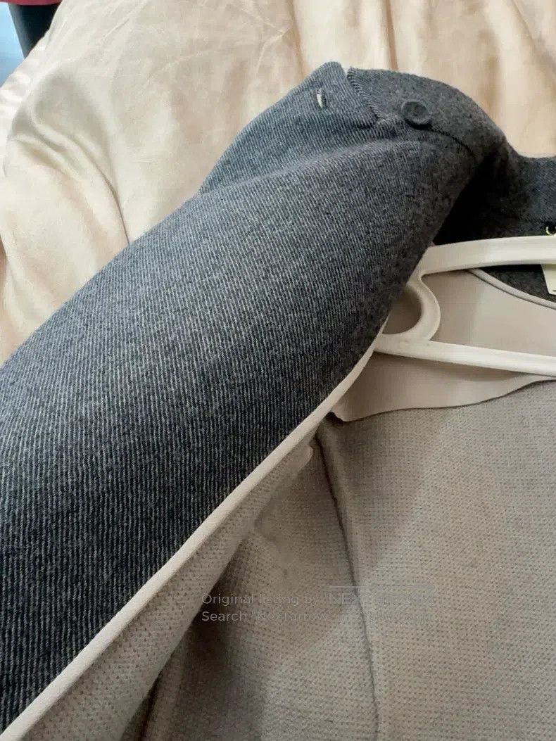 Fendi Fendi Woolen tweed coat, smoke gray, single-breasted stand Size S / US 4 / IT 40 - 4 Thumbnail